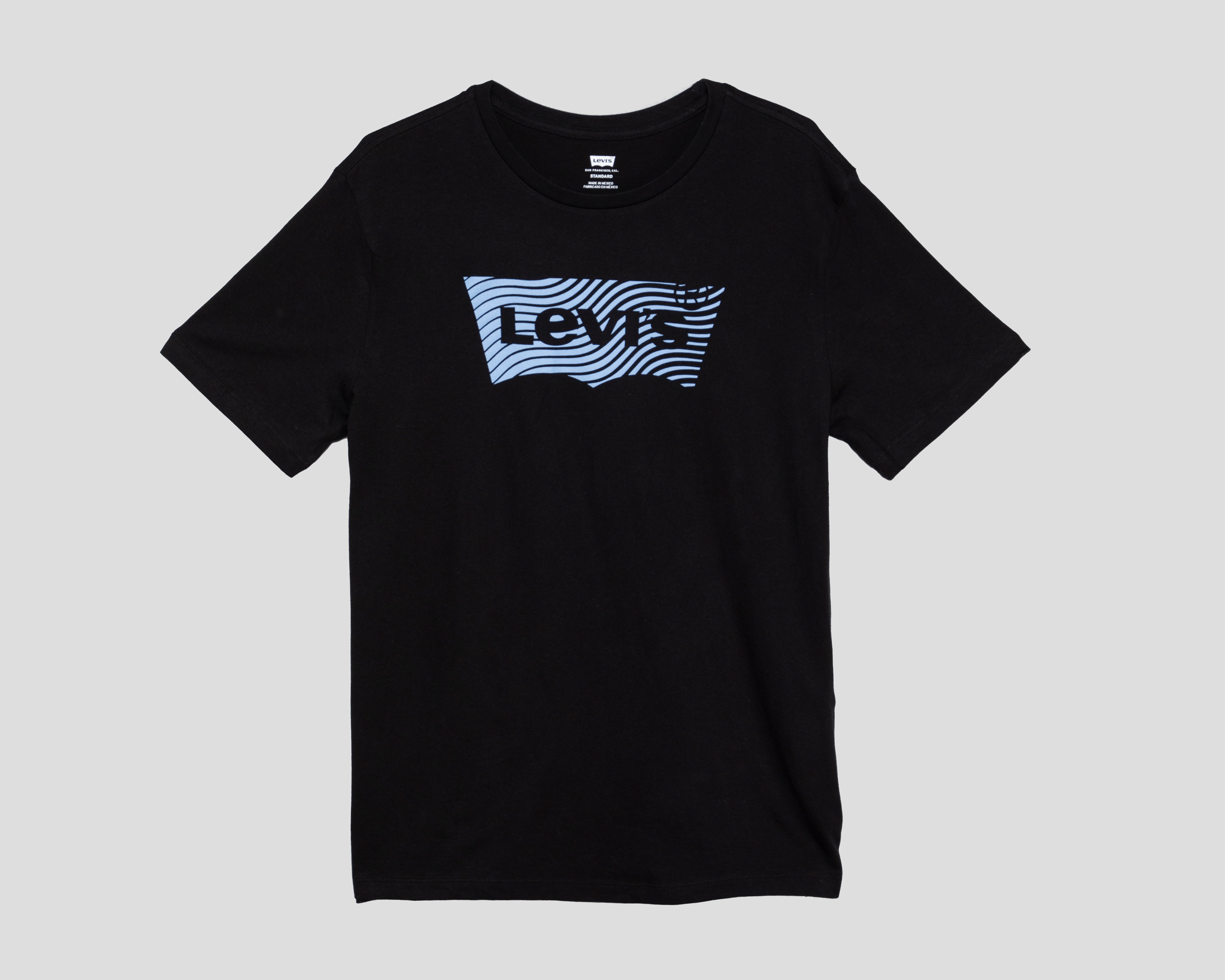 Playera de Cuello Redondo Negro Levi's para Hombre