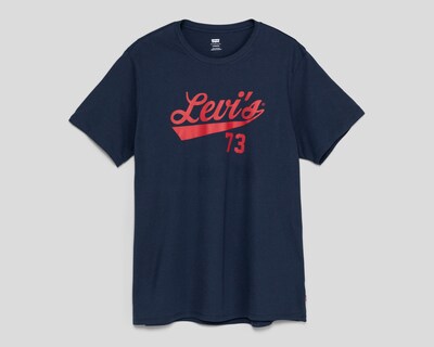Foto 1 | Foto 1 | Playera de Cuello Redondo Azul Marino Levi's para Hombre
