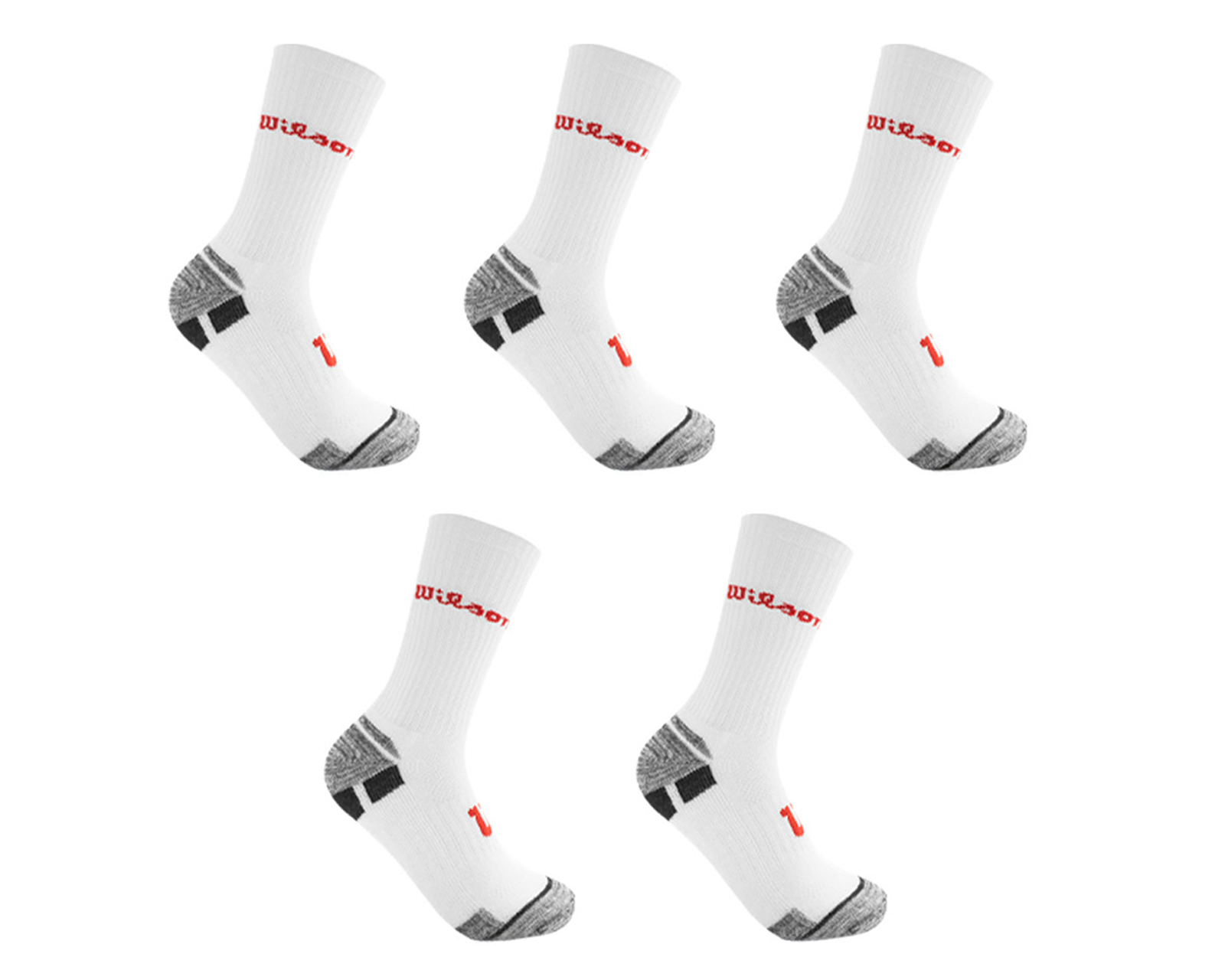 Foto 2 pulgar | Foto 1 | Calcetas Largas Deportivas Wilson para Hombre 5 Pares