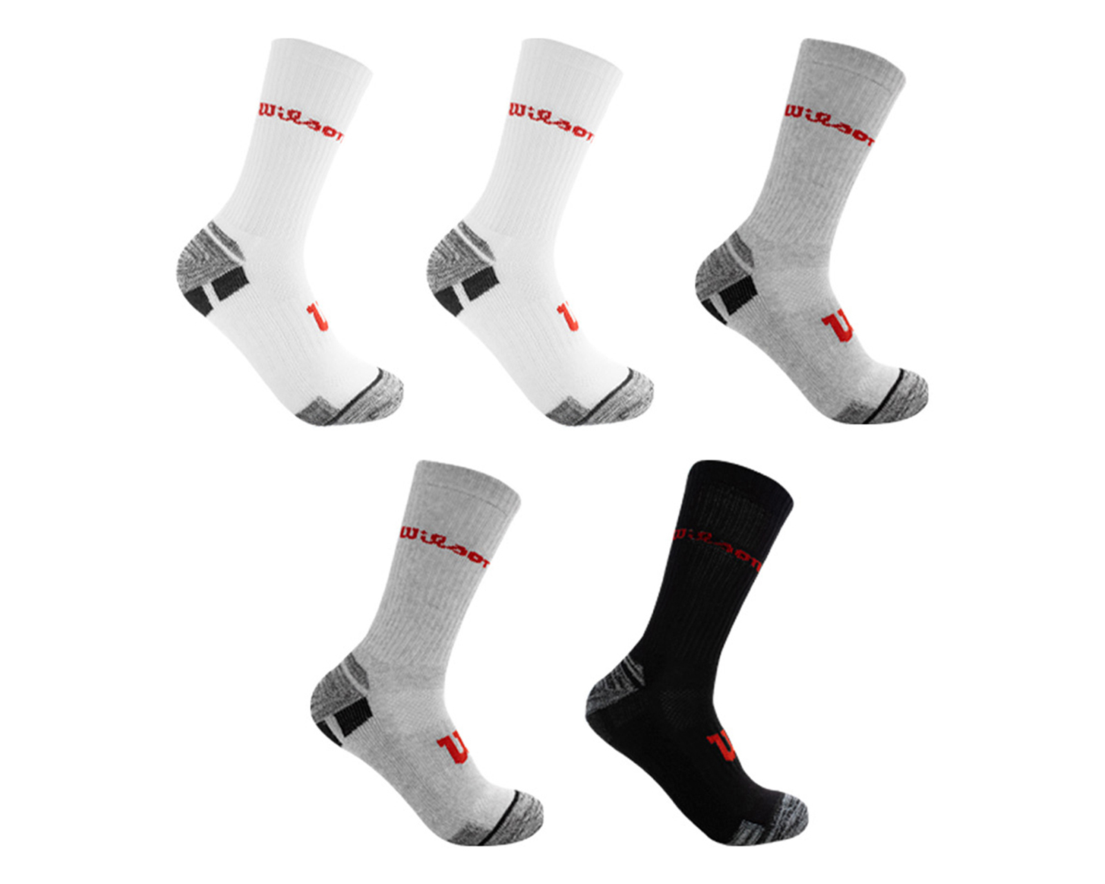 Foto 1 | Foto 1 | Calcetas Largas Deportivas Wilson para Hombre 5 Pares