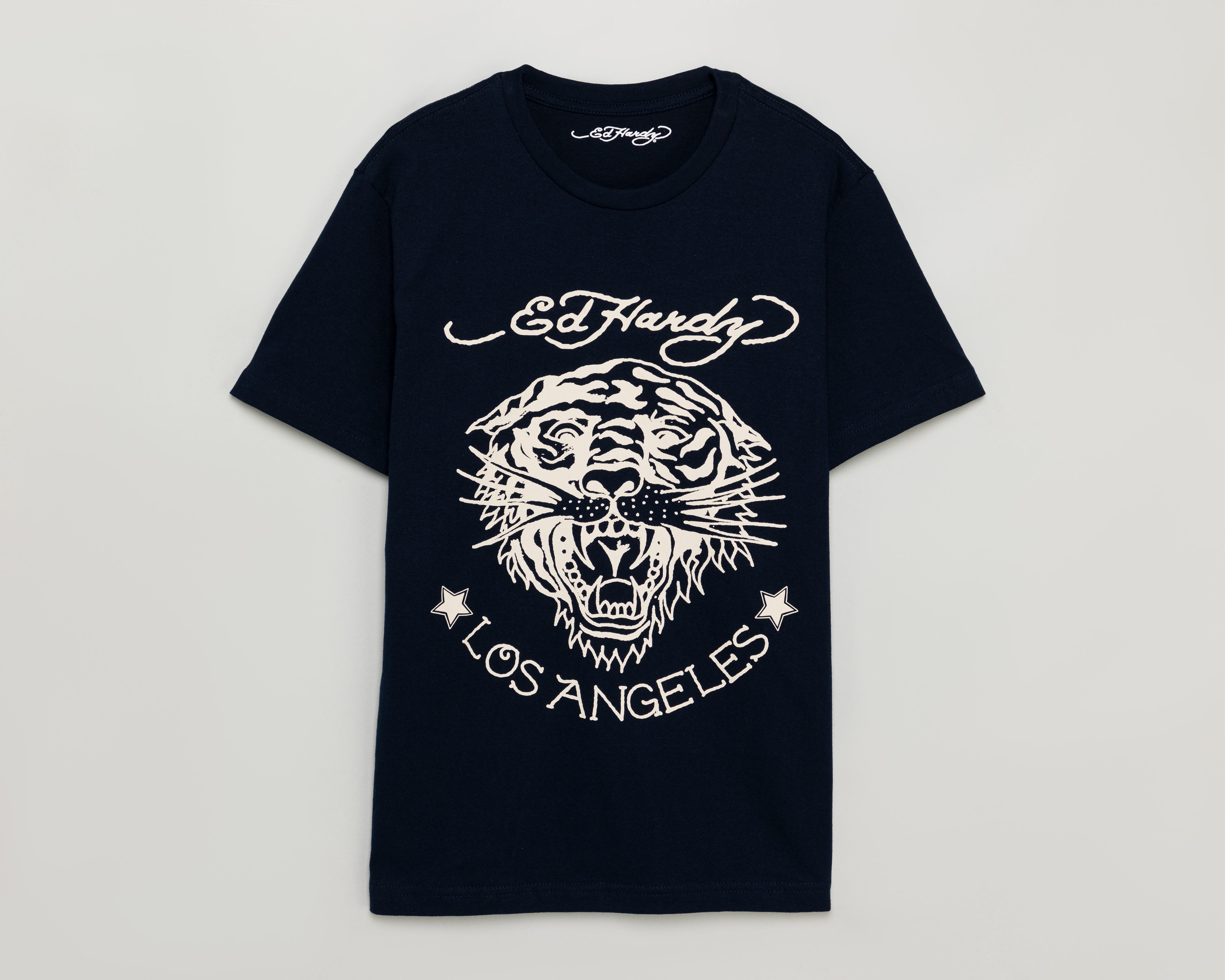 Foto 1 | Foto 1 | Playera de Cuello Redondo Azul Marino Ed Hardy para Hombre