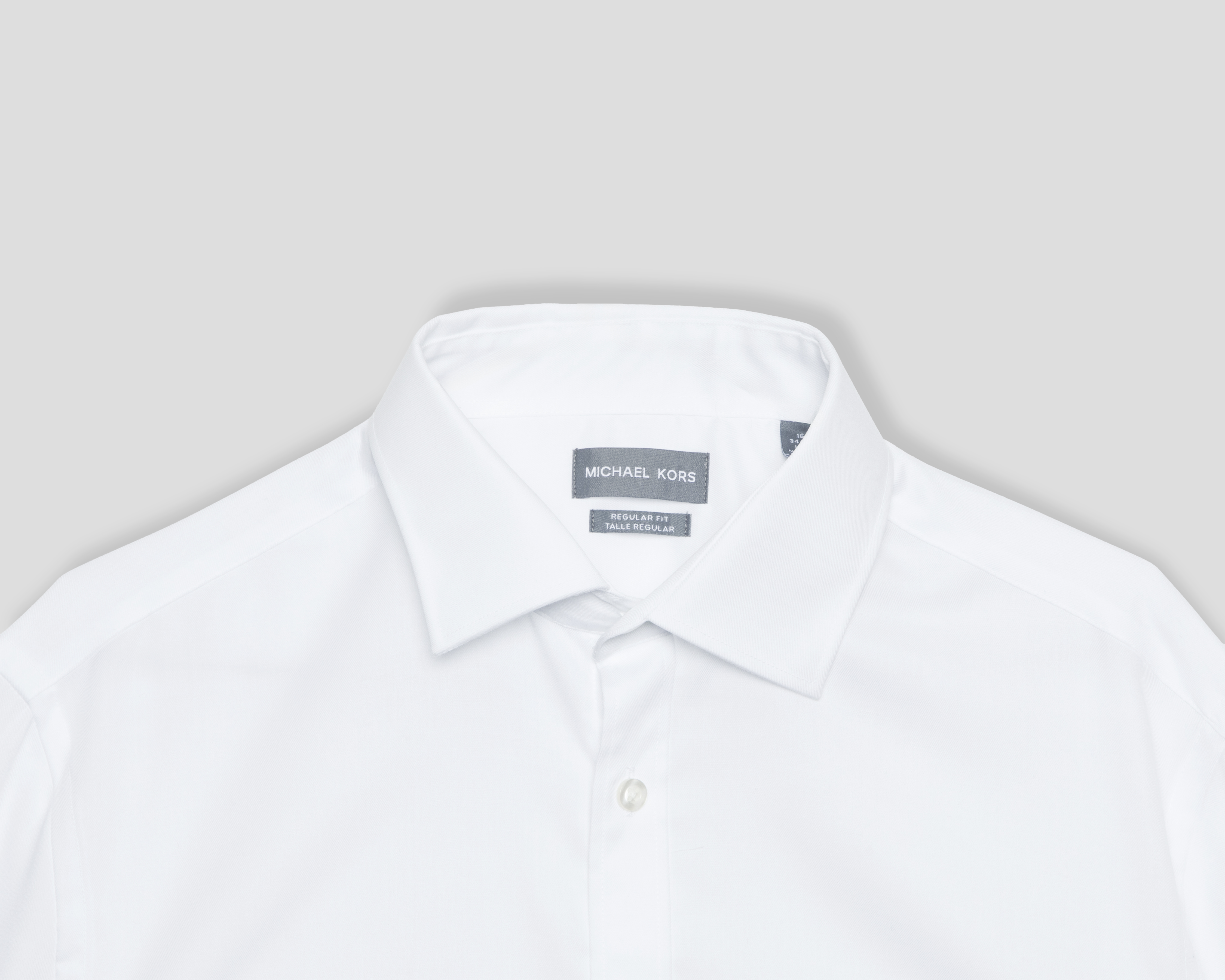 Foto 3 | Foto 3 | Camisa de Vestir de Algodón Michael Kors Manga Larga Cuello Italiano para Hombre