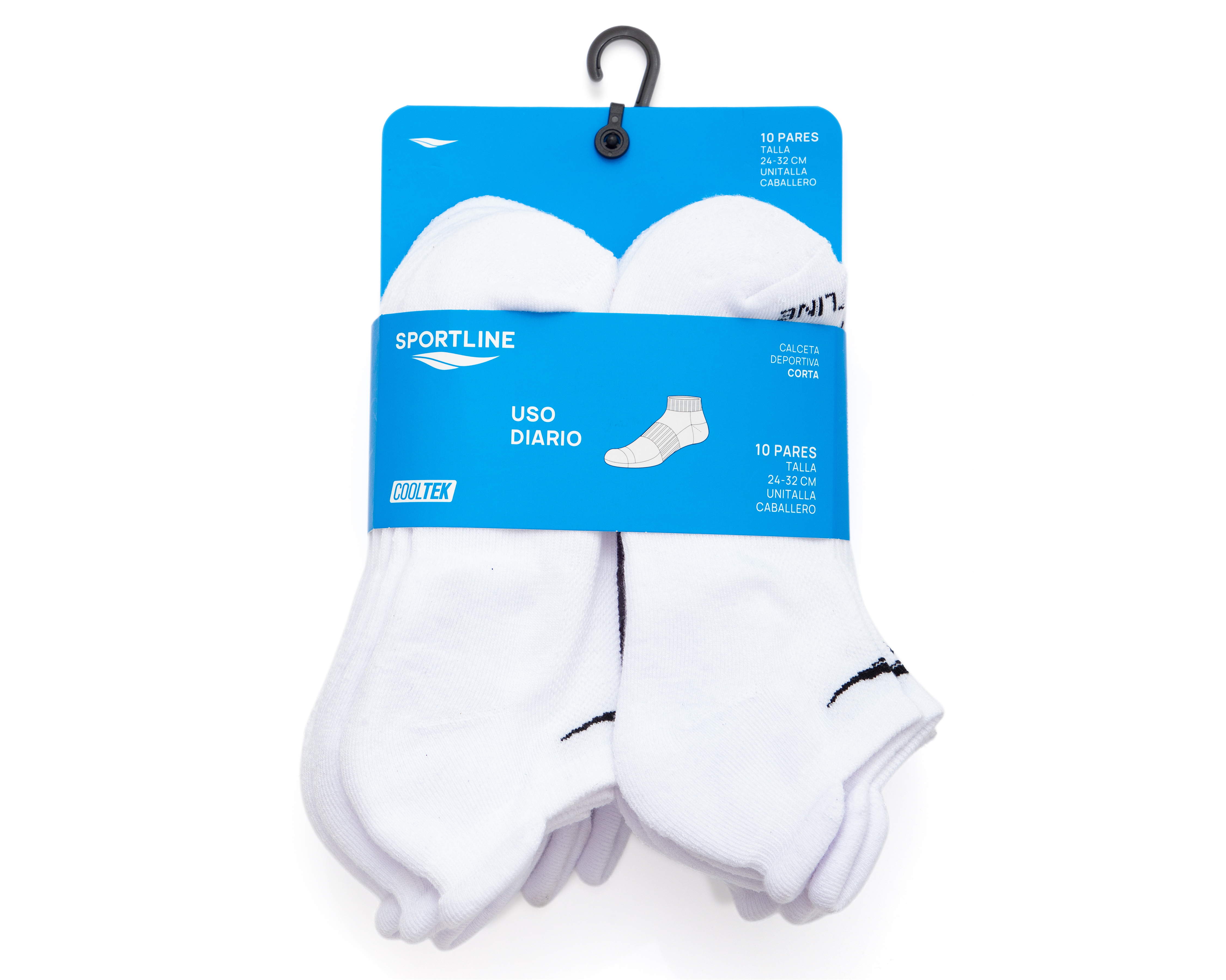 Foto 4 pulgar | Foto 3 | Calcetas Tines Deportivos Sportline para Hombre 10 Pares