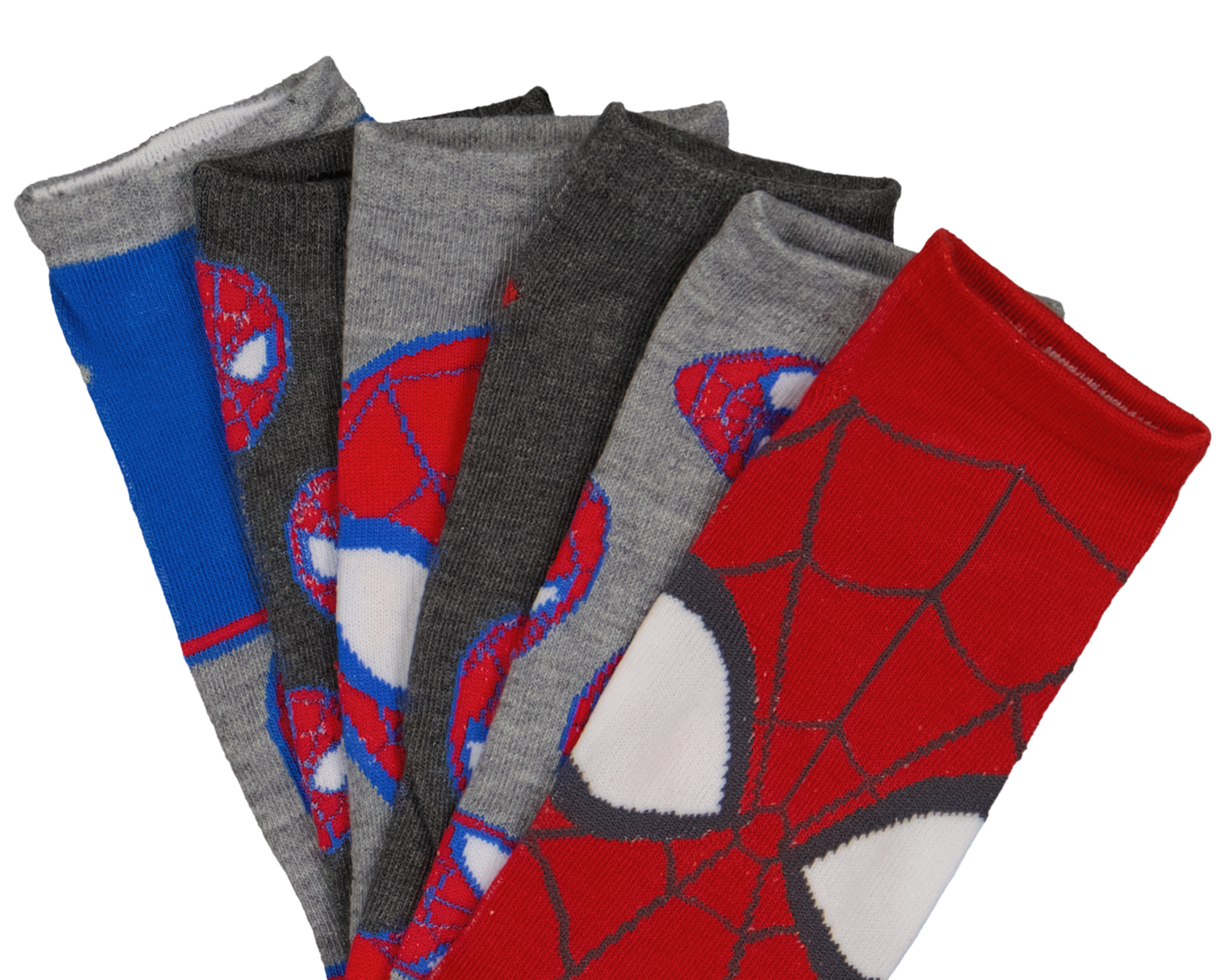 Foto 2 | Foto 2 | Calcetines Marvel Spider-Man para Hombre 6 Pares