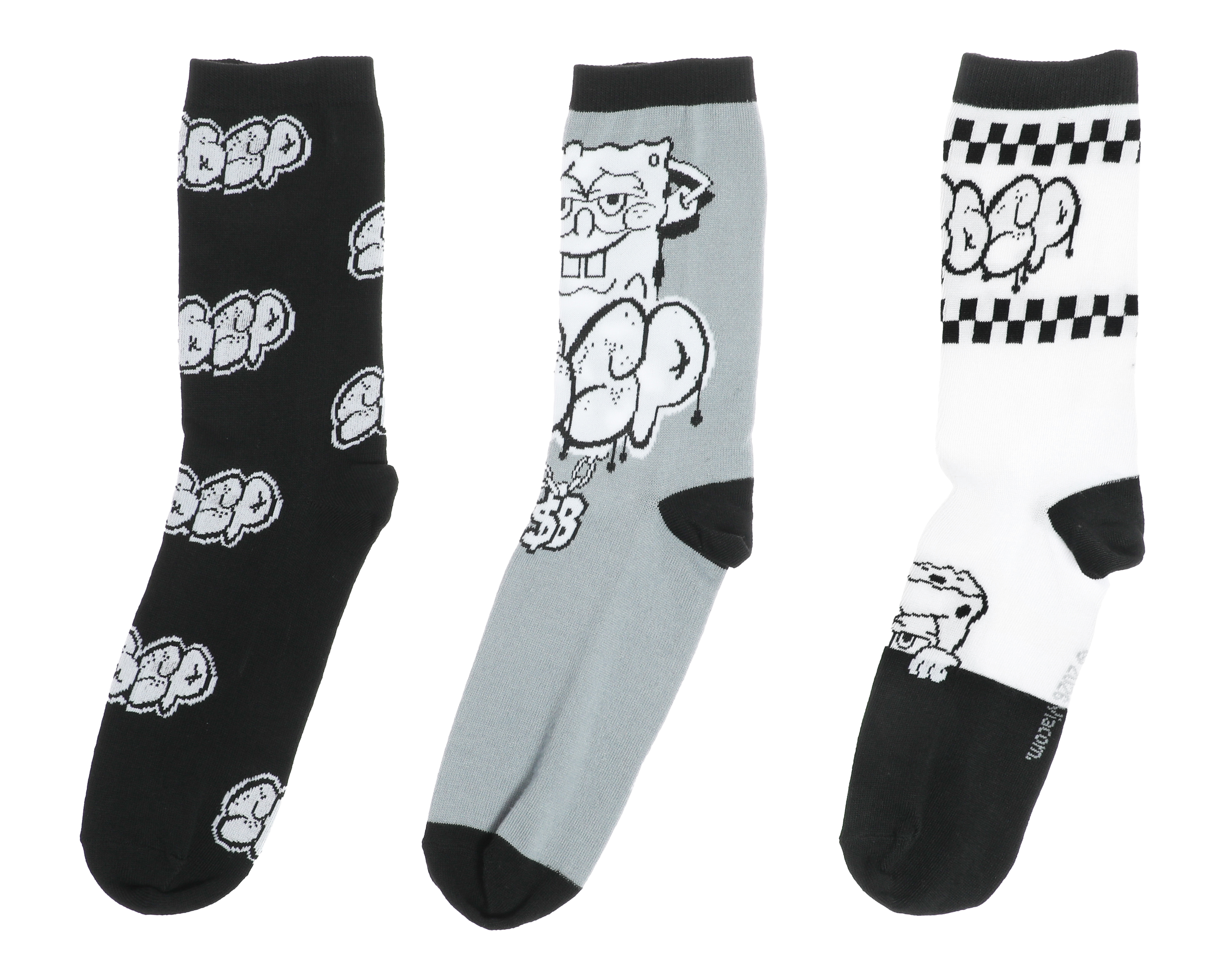 Calcetas Largas Bob Esponja para Hombre 3 Pares