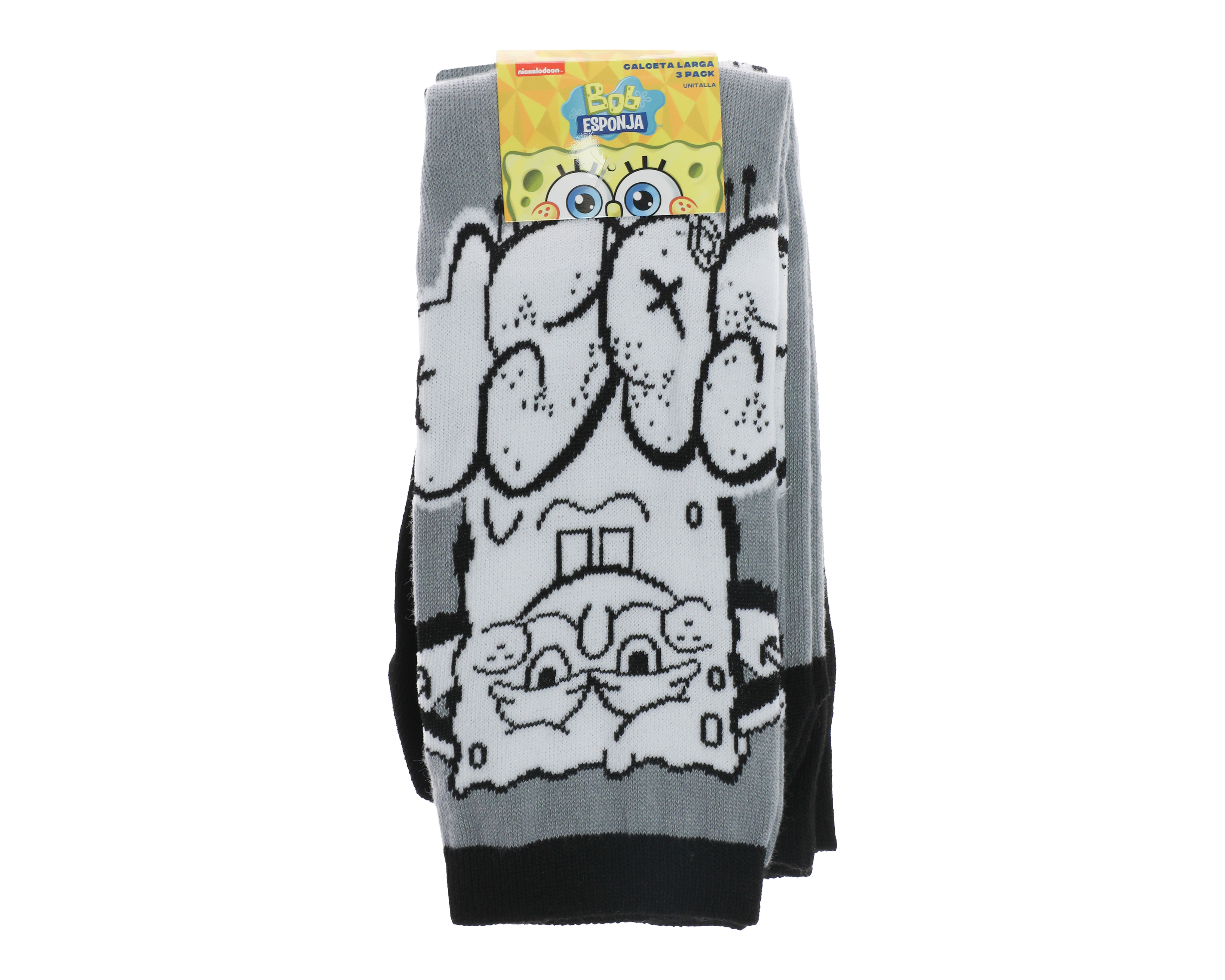 Foto 4 pulgar | Foto 3 | Calcetas Largas Bob Esponja para Hombre 3 Pares