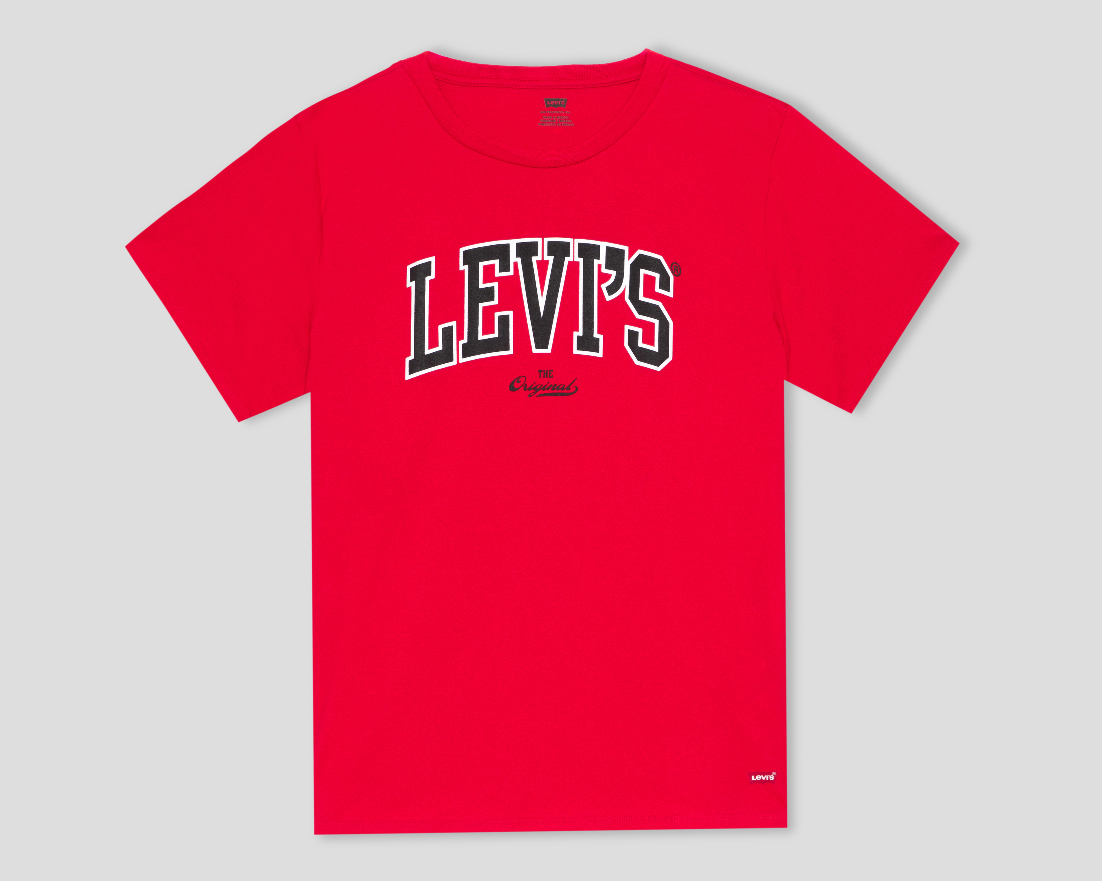 Foto 2 pulgar | Foto 1 | Playera Cuello Redondo Roja Levi's para Hombre