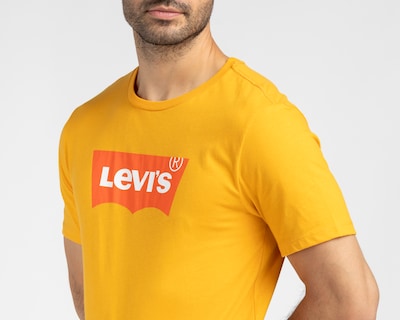 Foto 3 | Foto 3 | Playera de Cuello Redondo Amarilla Levi's para Hombre