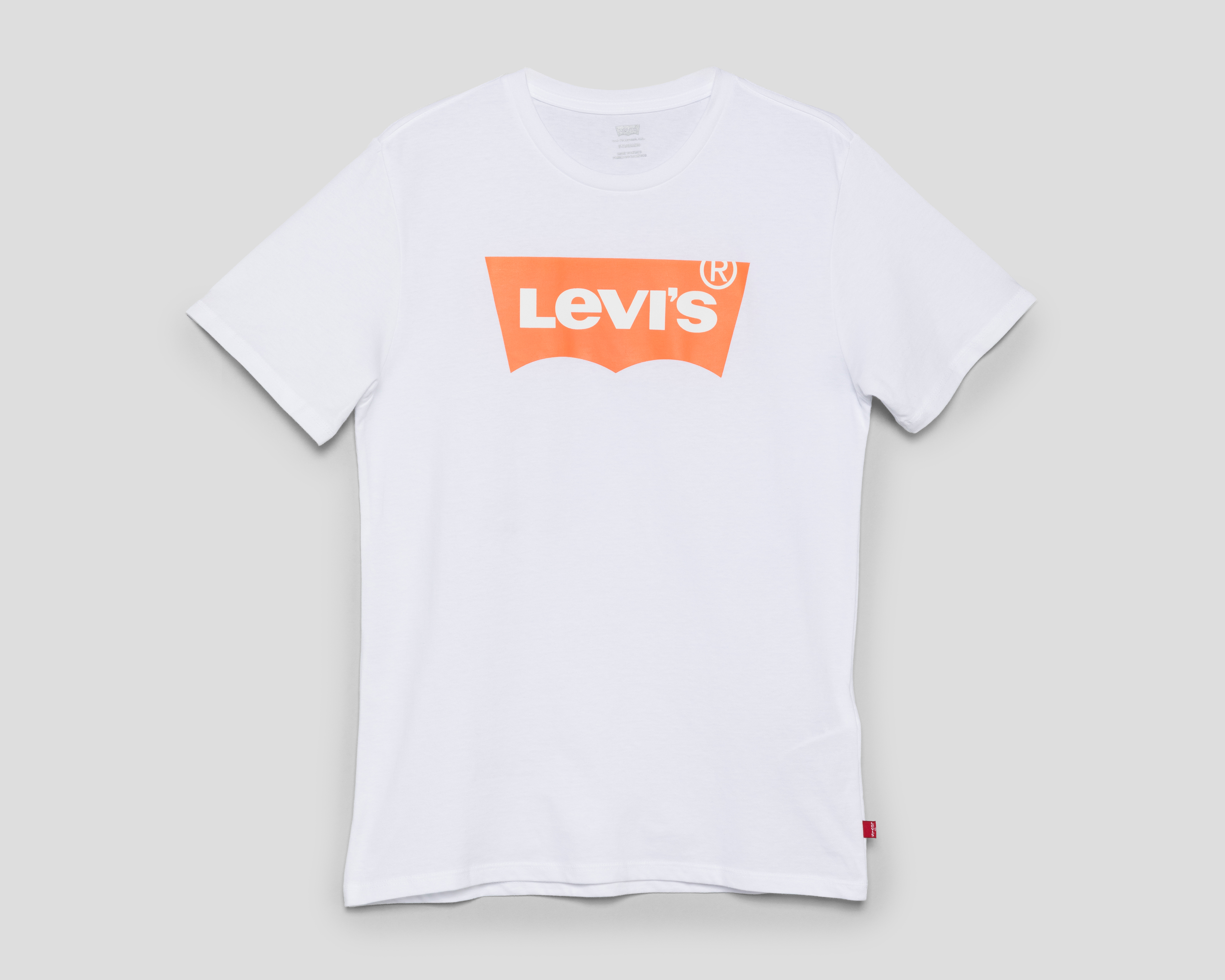 Foto 2 pulgar | Foto 1 | Playera de Cuello Redondo Blanca Levi's para Hombre