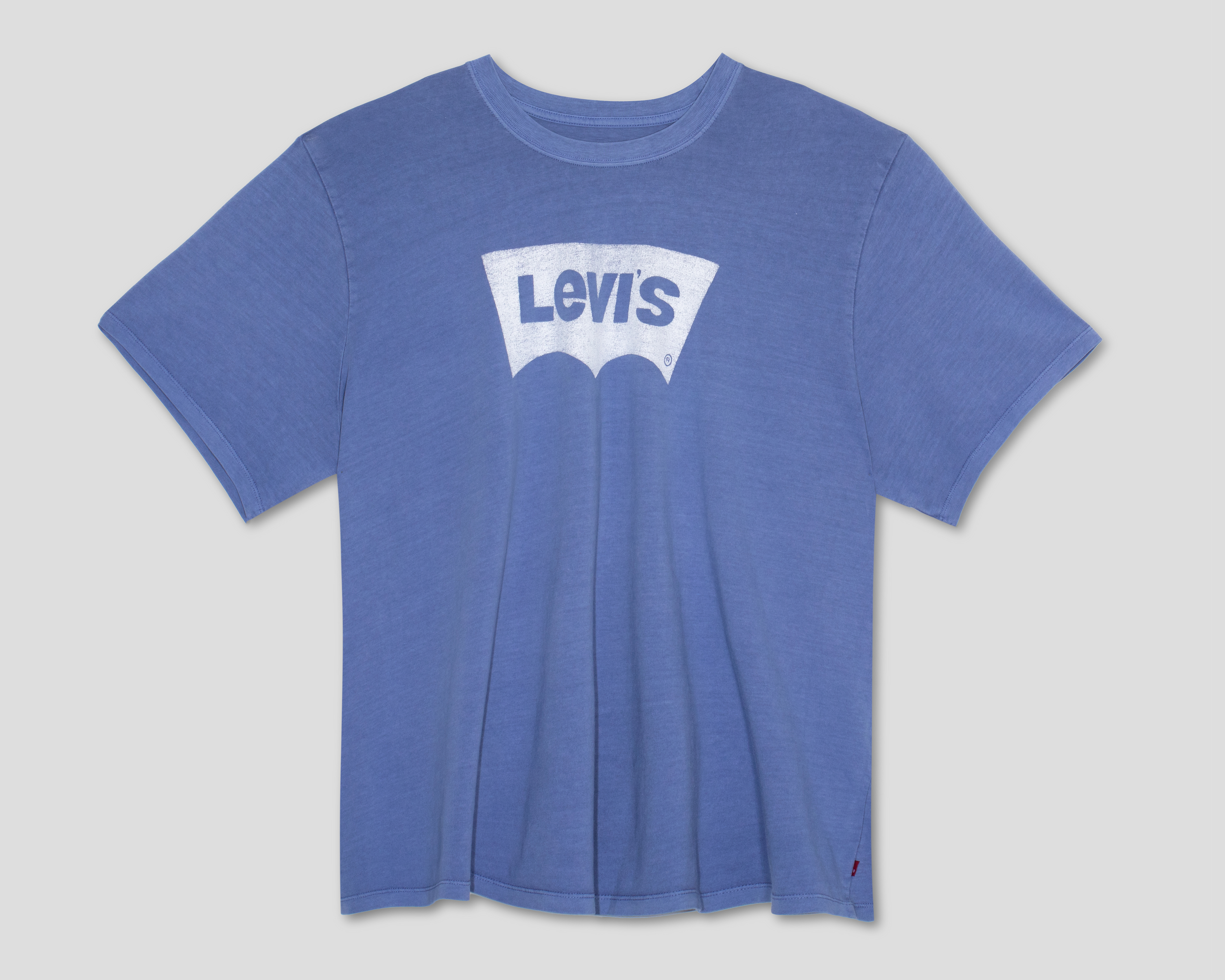 Foto 2 pulgar | Foto 1 | Playera de Cuello Redondo Azul Levi's para Hombre