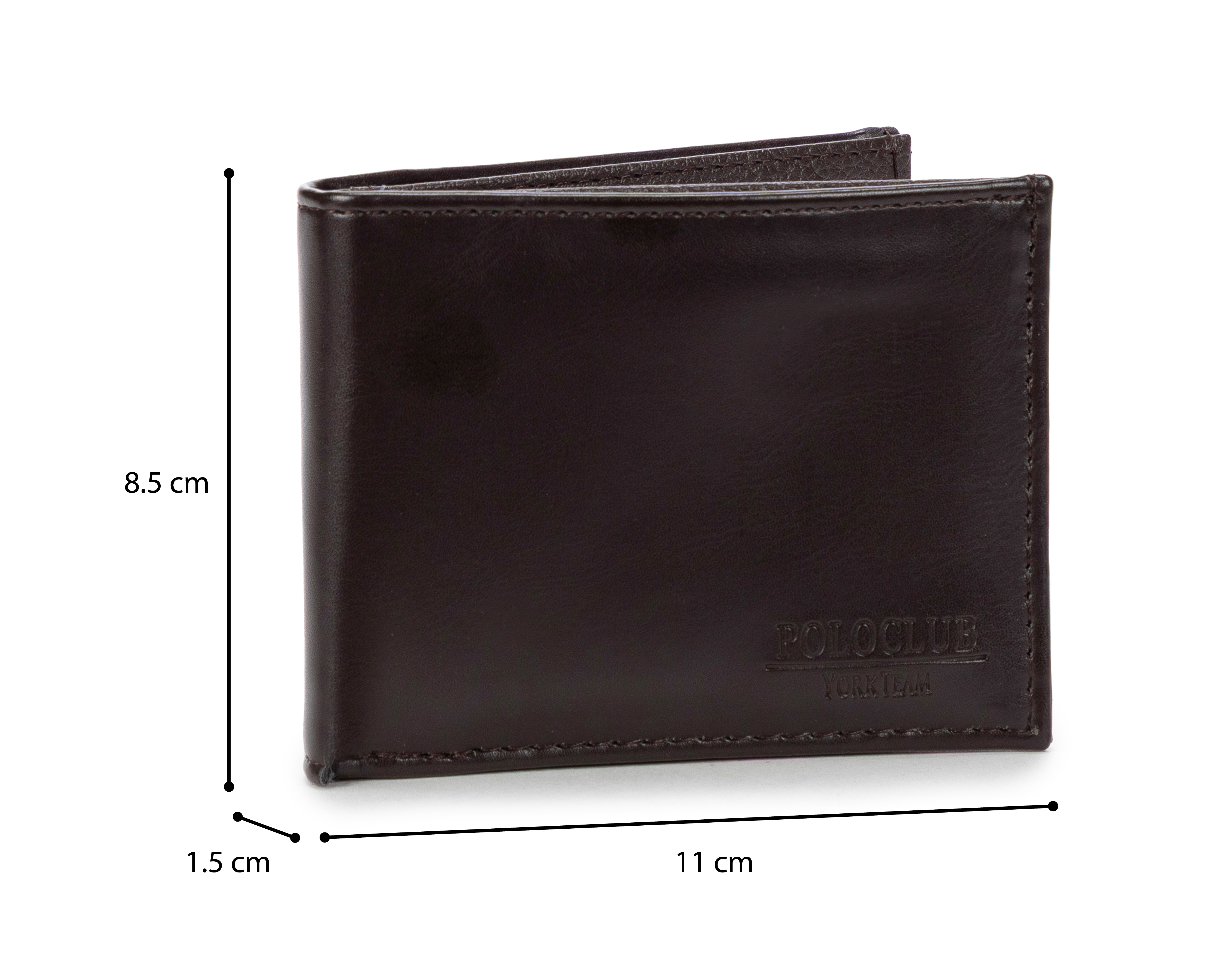 Foto 7 pulgar | Foto 6 | Cartera de Piel para Hombre York Team Polo Club Café