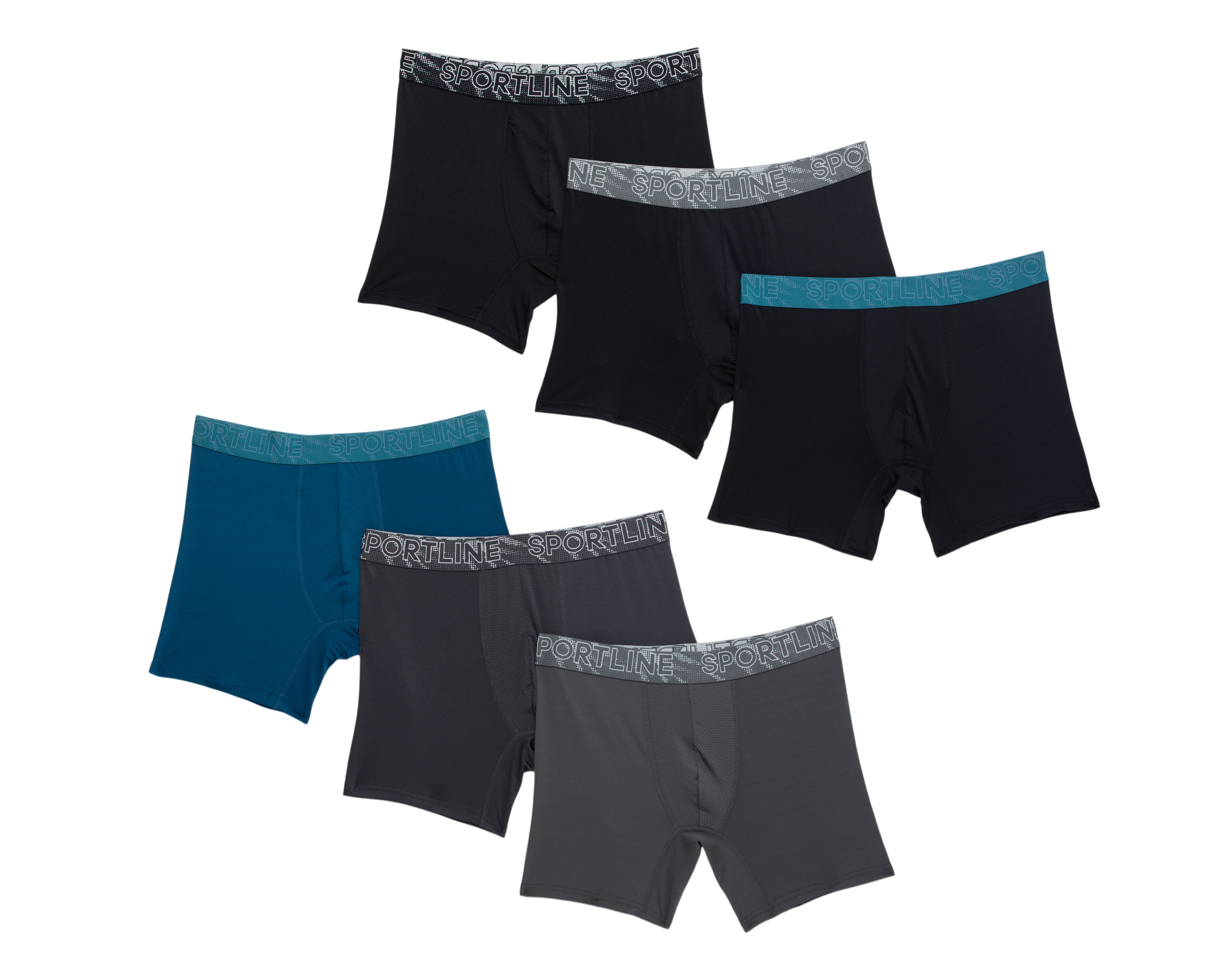 Bóxer Largo Sportline para Hombre 6 Piezas