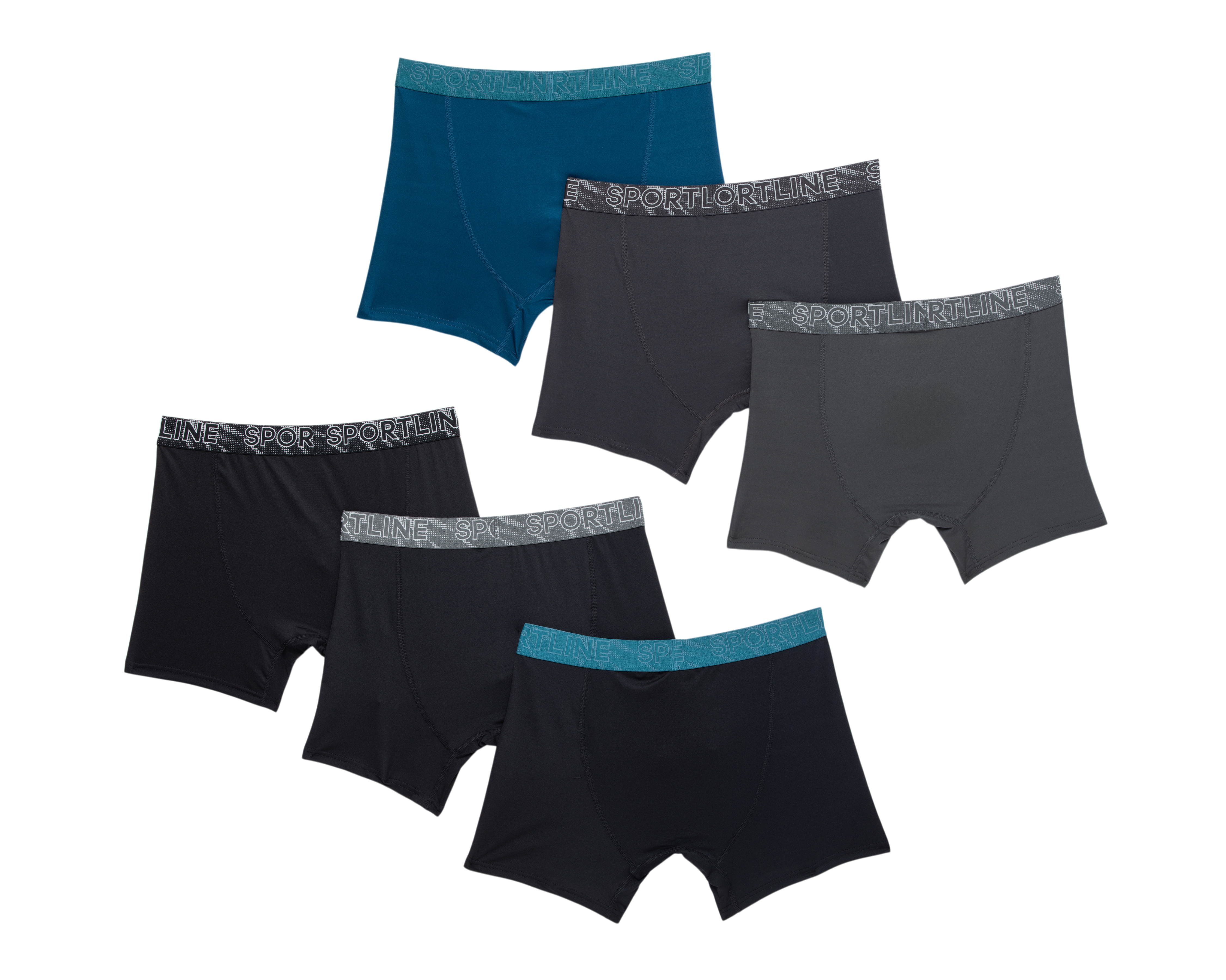 Foto 2 | Foto 2 | Bóxer Largo Sportline para Hombre 6 Piezas