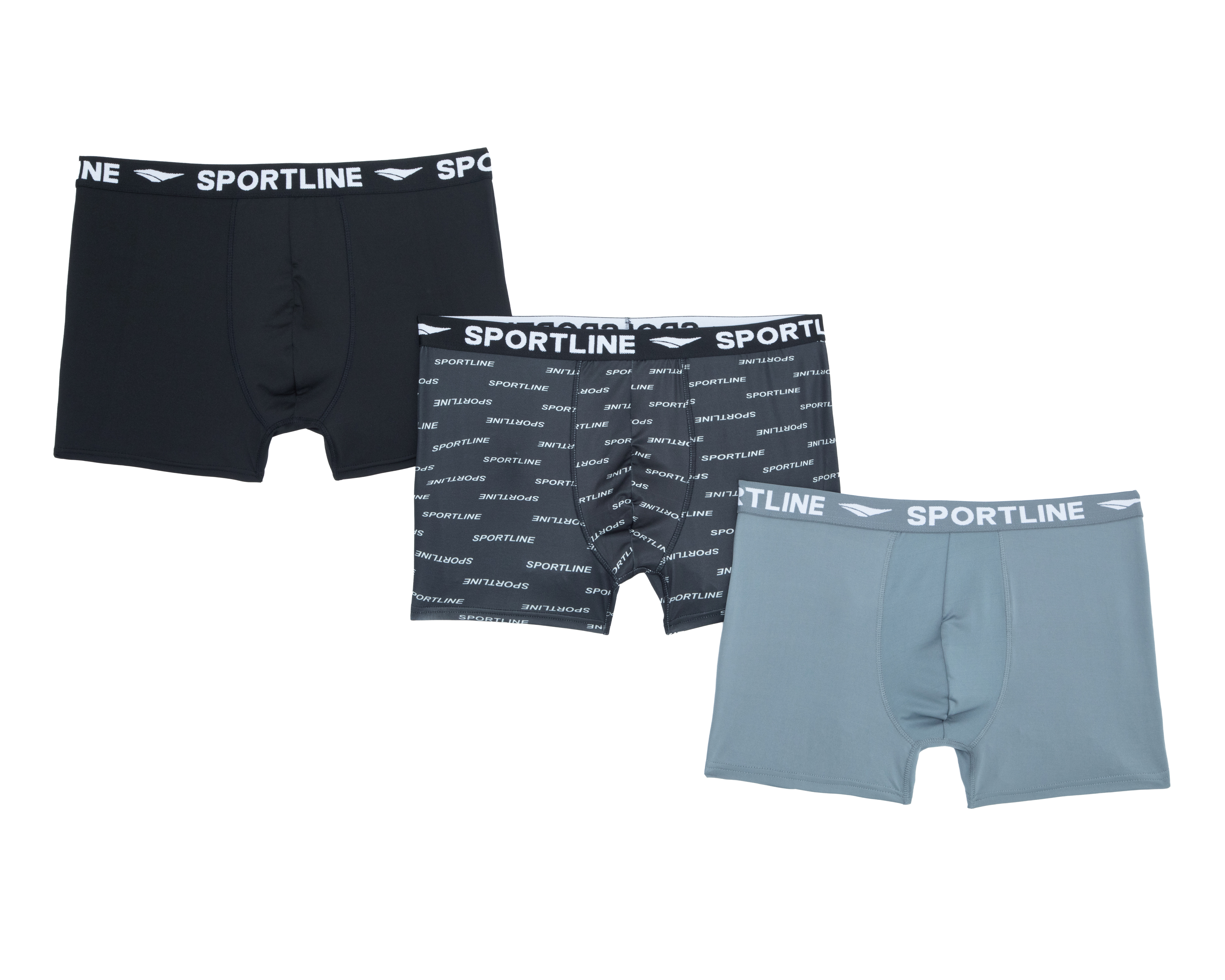 Bóxer Corto Sportline para Hombre 3 Piezas