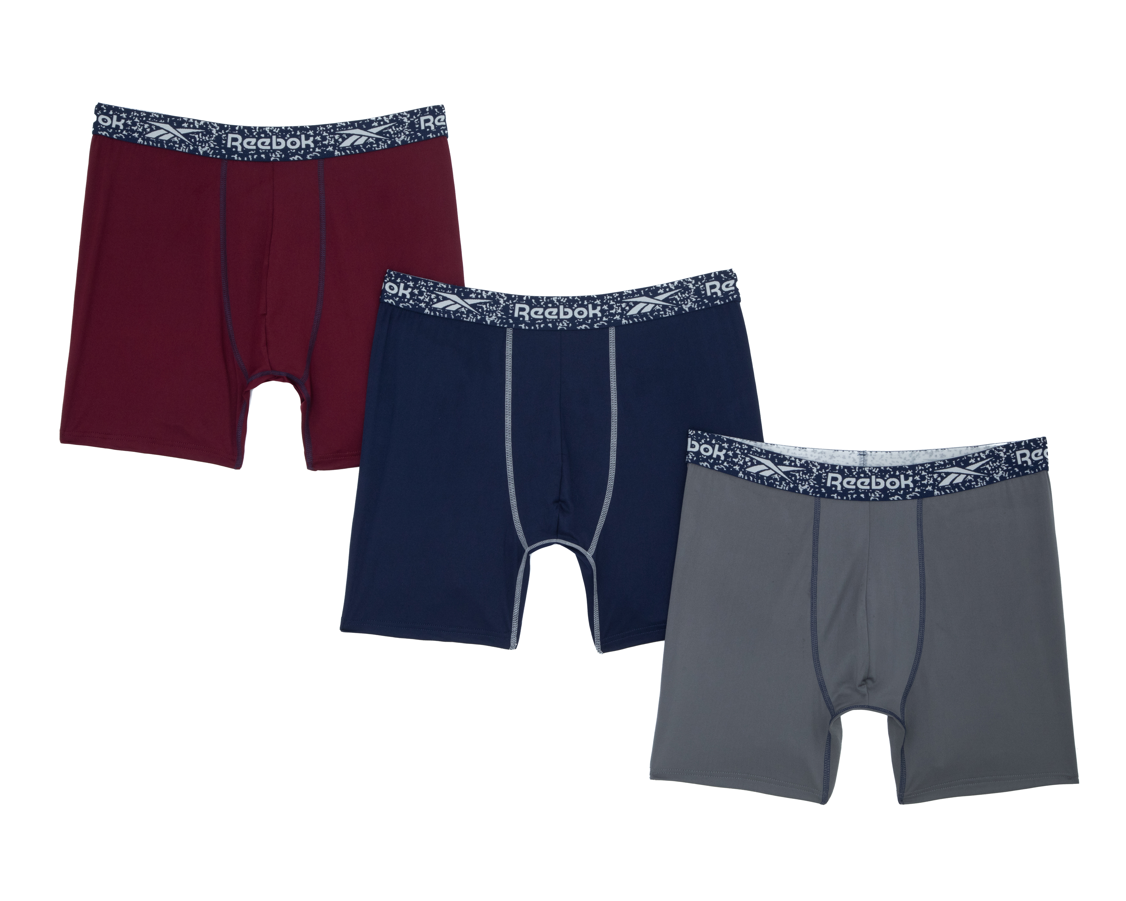 Foto 1 | Foto 1 | Bóxer Largo Reebok para Hombre 3 Piezas