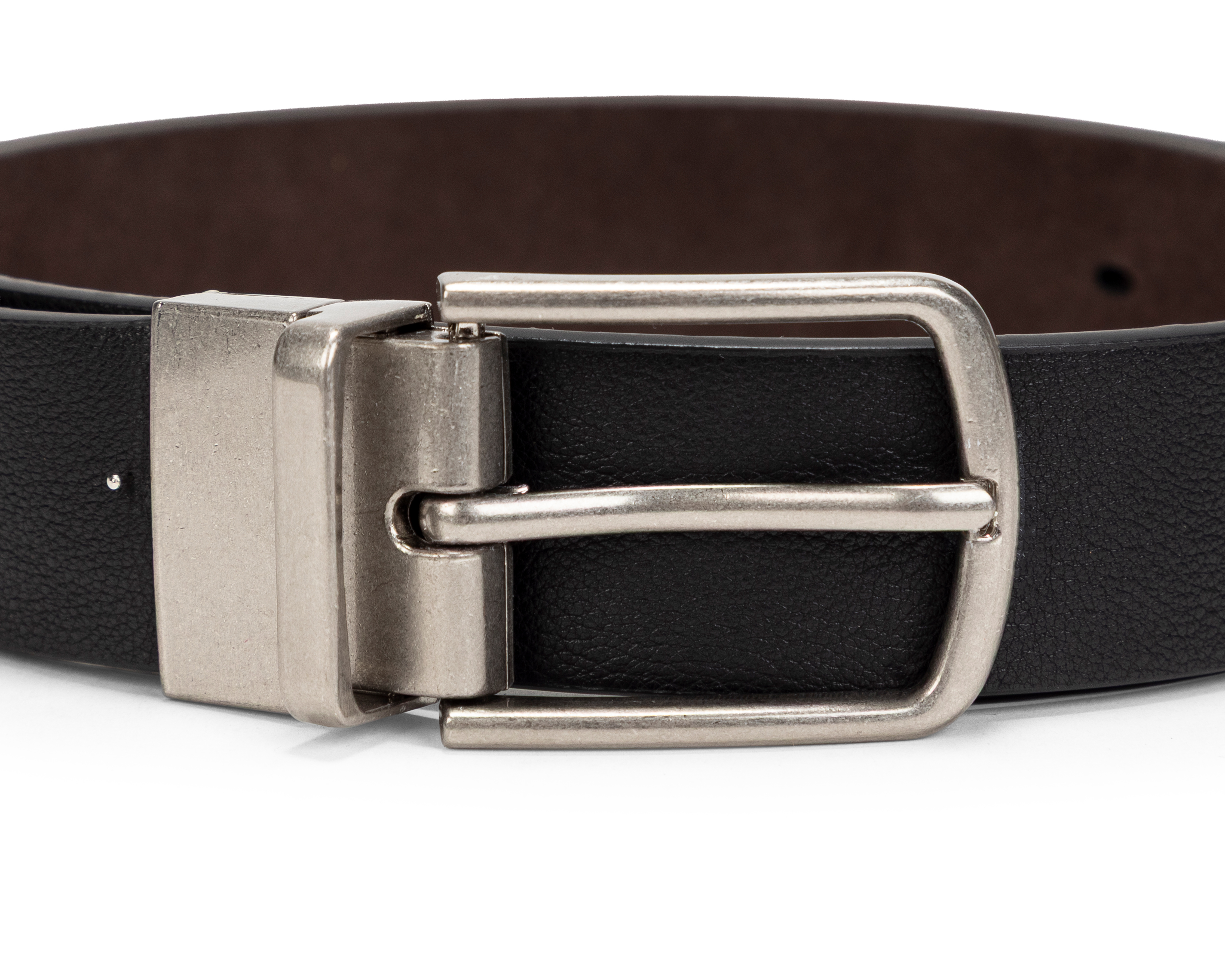 Foto 5 pulgar | Foto 4 | Cinturón de Piel para Hombre Wall Street Reversible