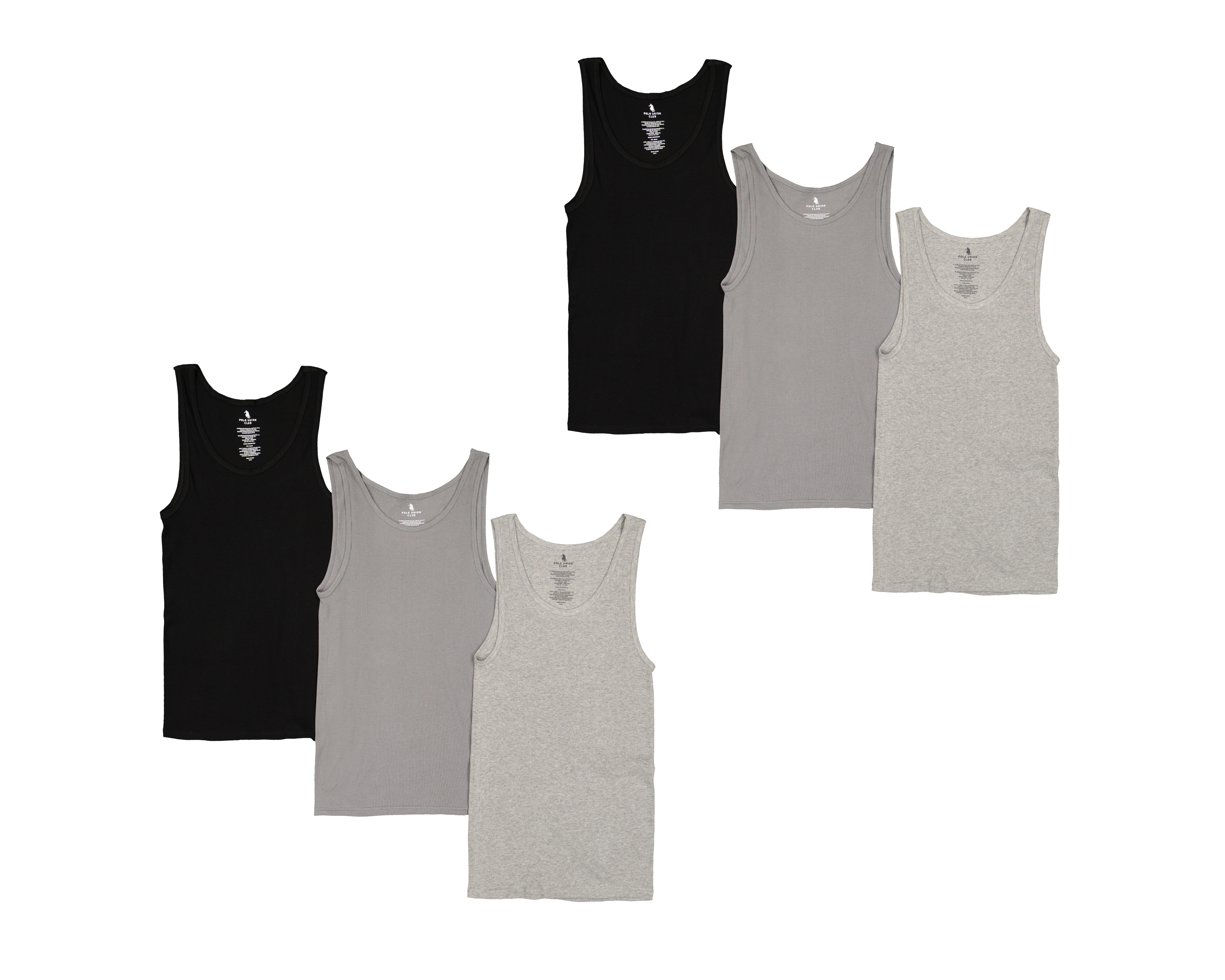 Camiseta Interior Polo Union Club para Hombre 6 Piezas