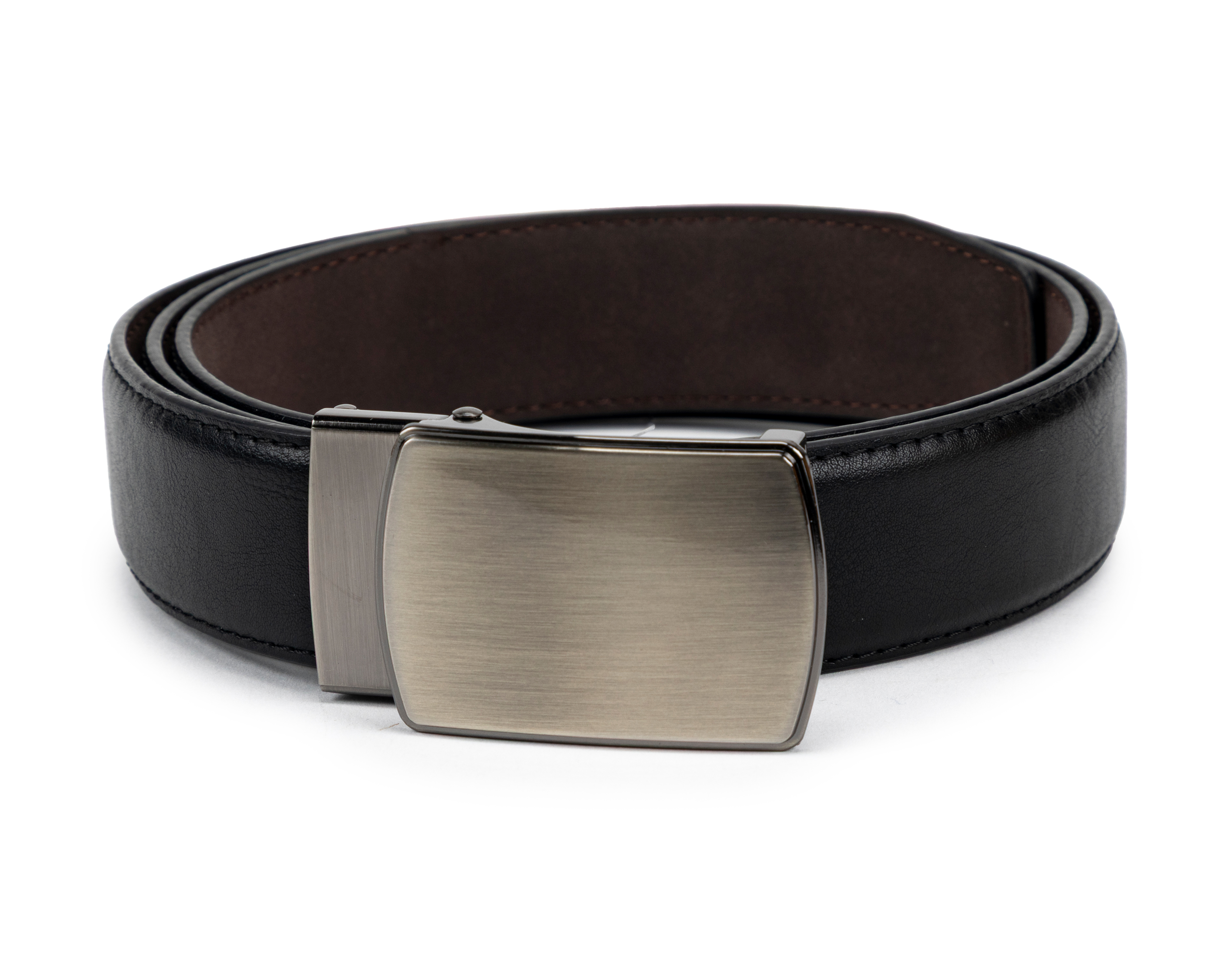 Cinturón de Piel para Hombre Wall Street Negro