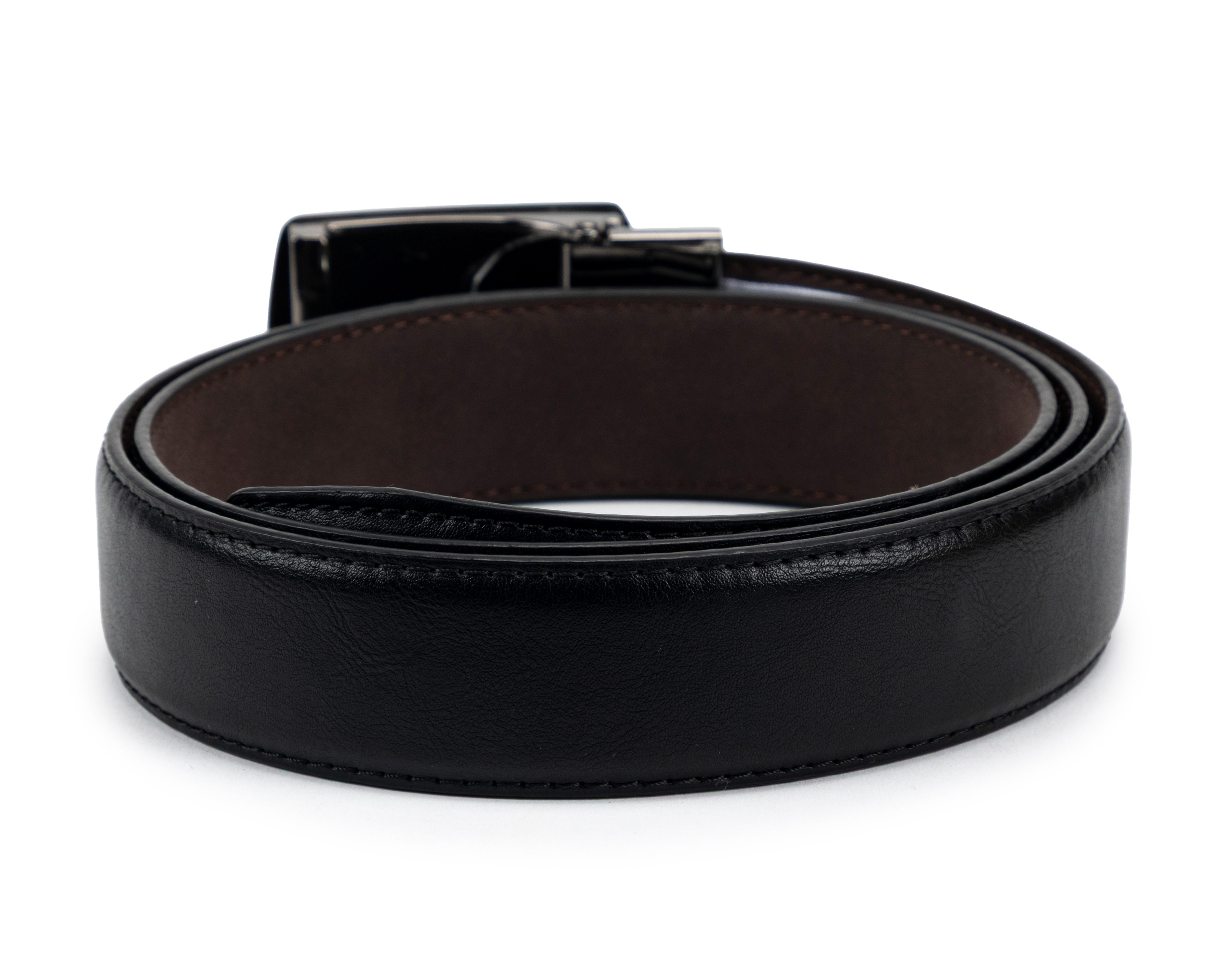Foto 2 | Foto 2 | Cinturón de Piel para Hombre Wall Street Negro
