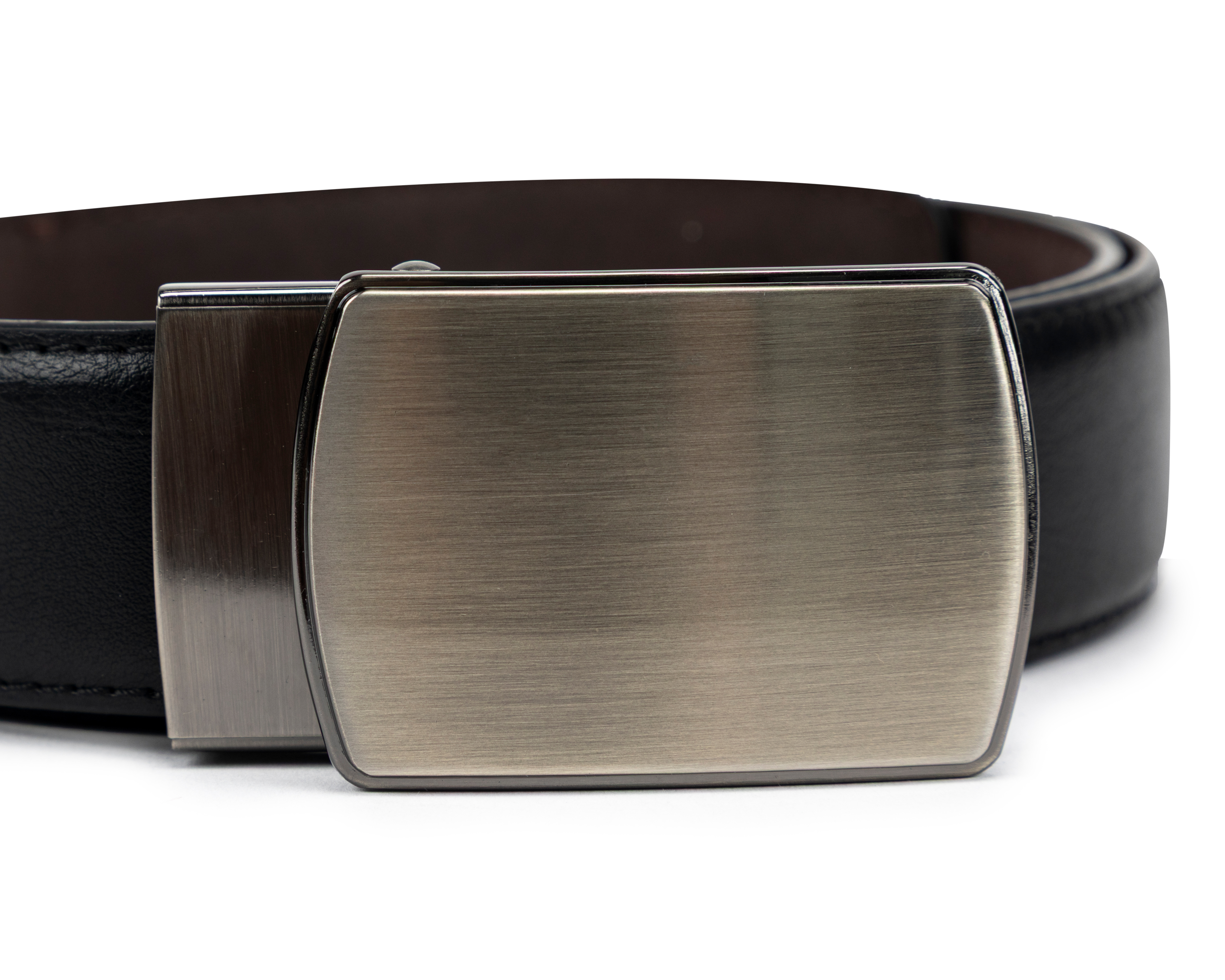 Foto 4 pulgar | Foto 3 | Cinturón de Piel para Hombre Wall Street Negro