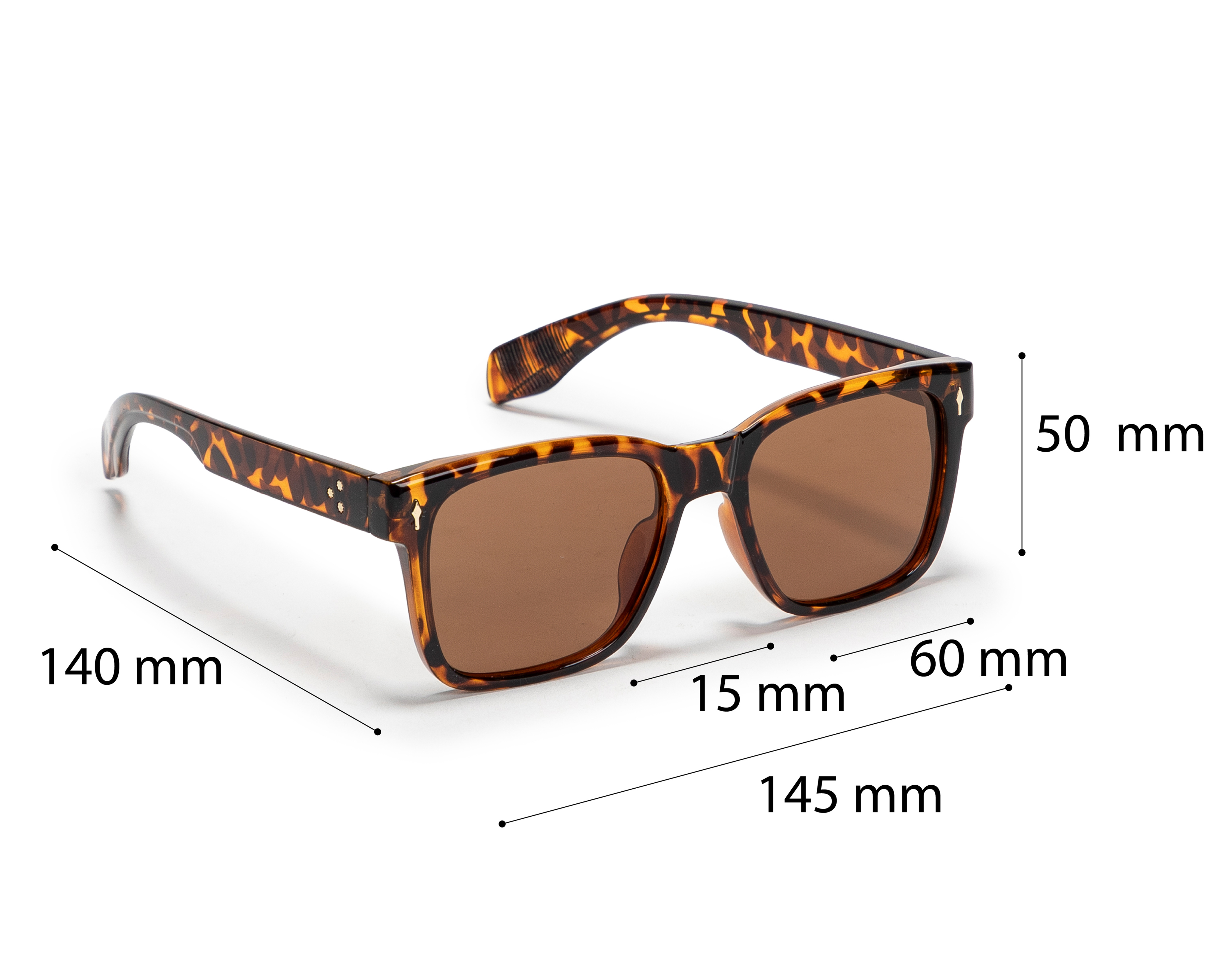 Foto 6 pulgar | Foto 5 | Lentes de Sol para Hombre Refill Cuadrados MISS26CA106 Café