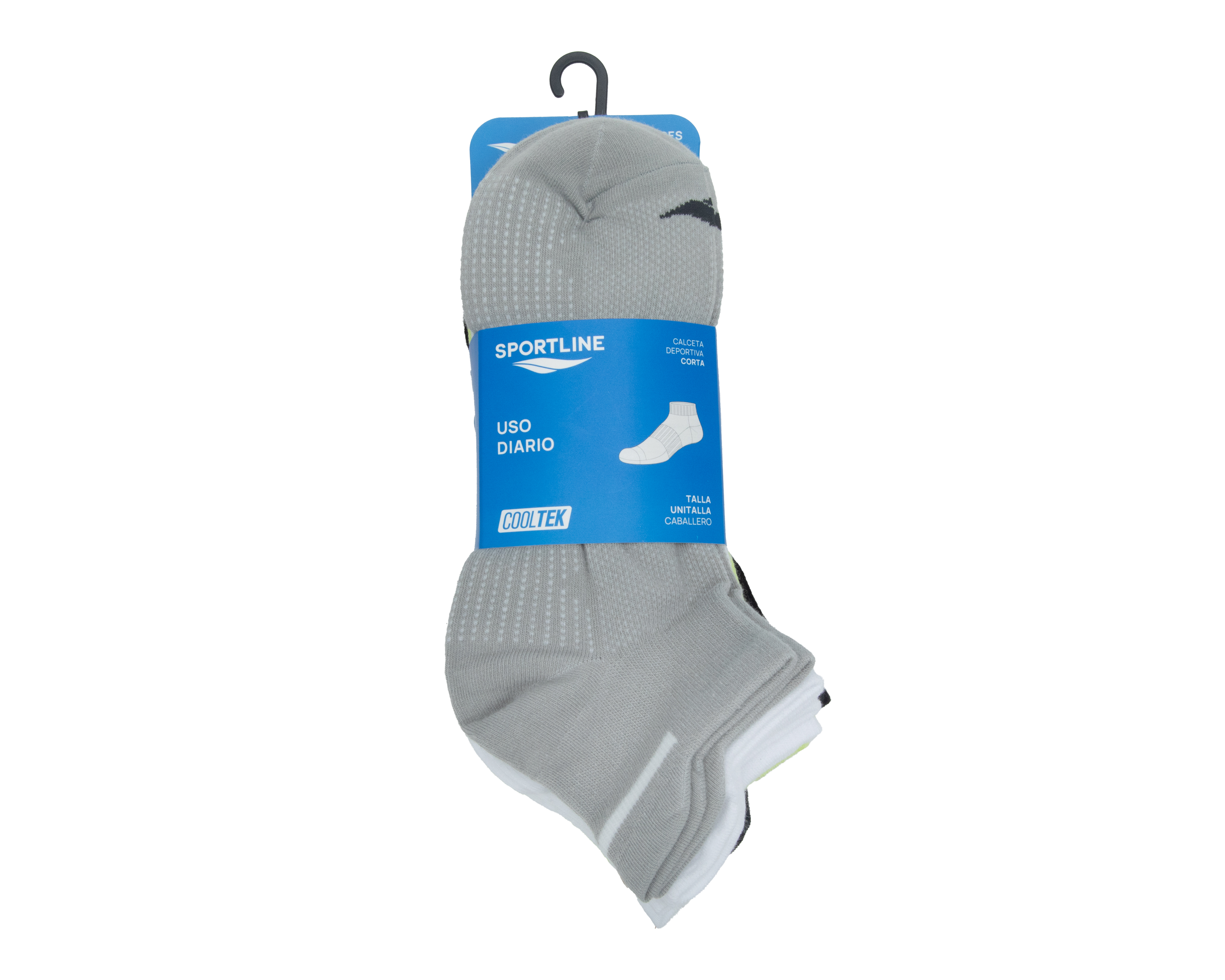 Foto 4 pulgar | Foto 3 | Calcetas Deportivas Sportline para Hombre 6 Pares