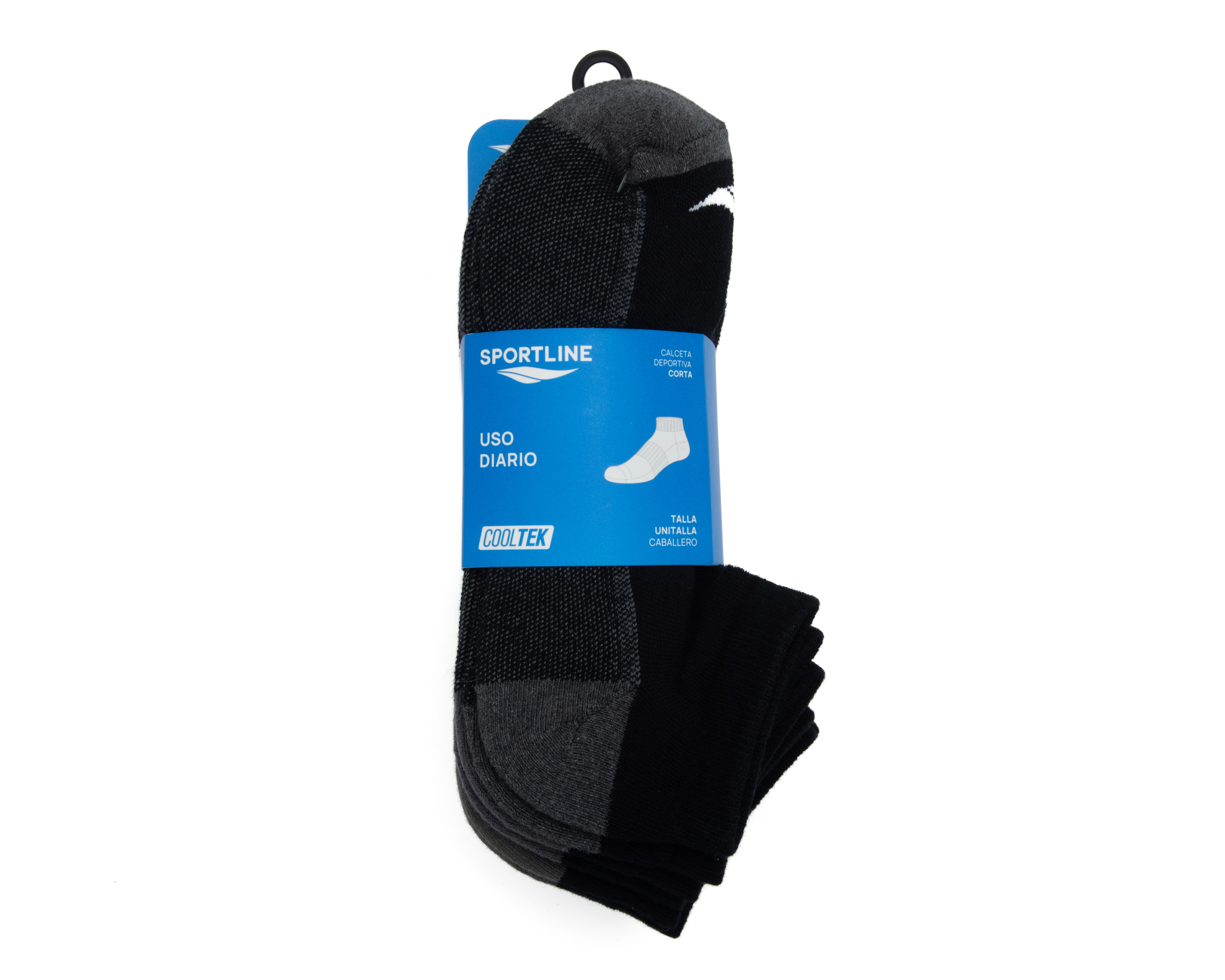 Foto 4 pulgar | Foto 3 | Calcetas Deportivas Sportline para Hombre 6 Pares