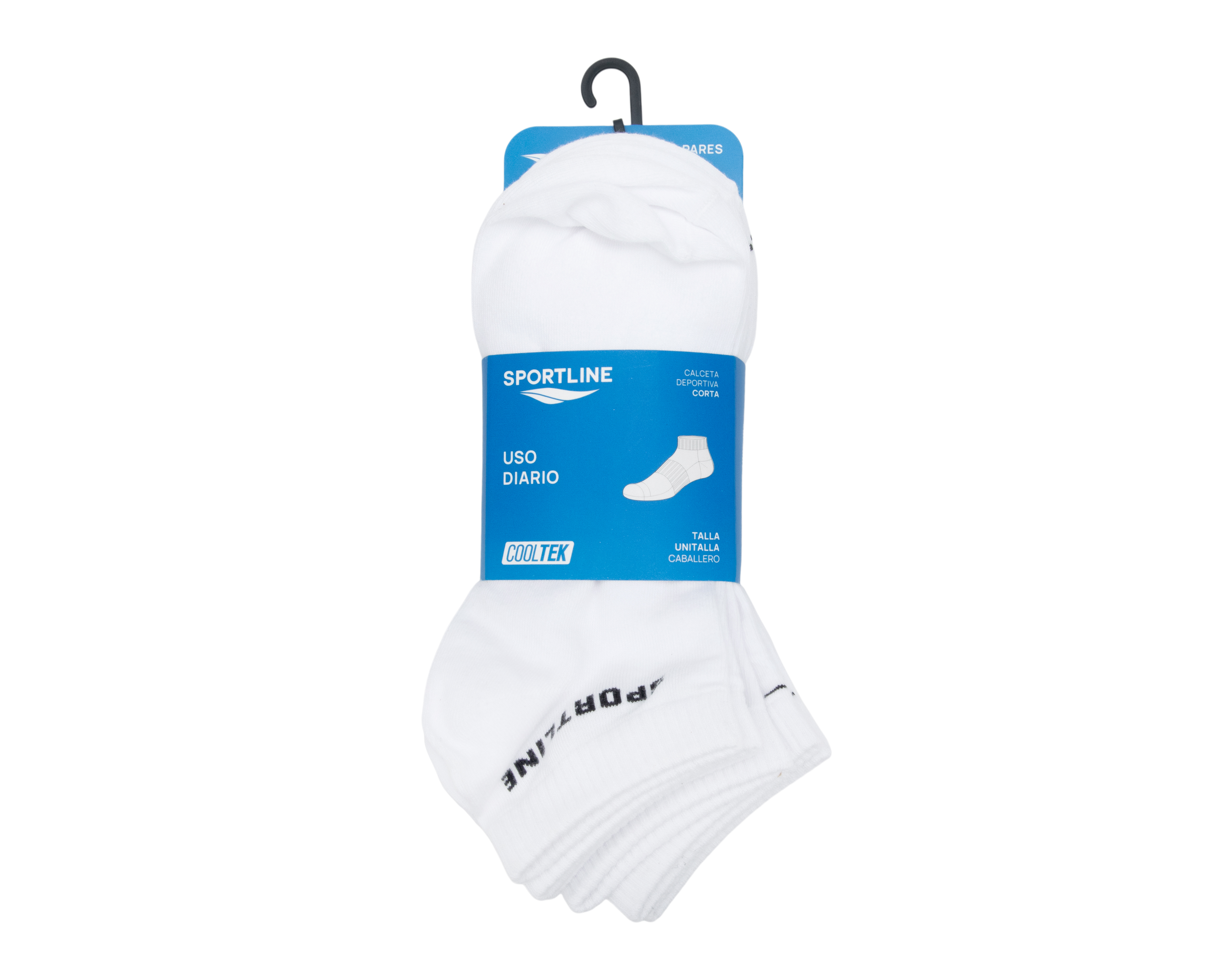 Foto 4 pulgar | Foto 3 | Calcetas Deportivas Sportline Cooltek para Hombre 6 Pares