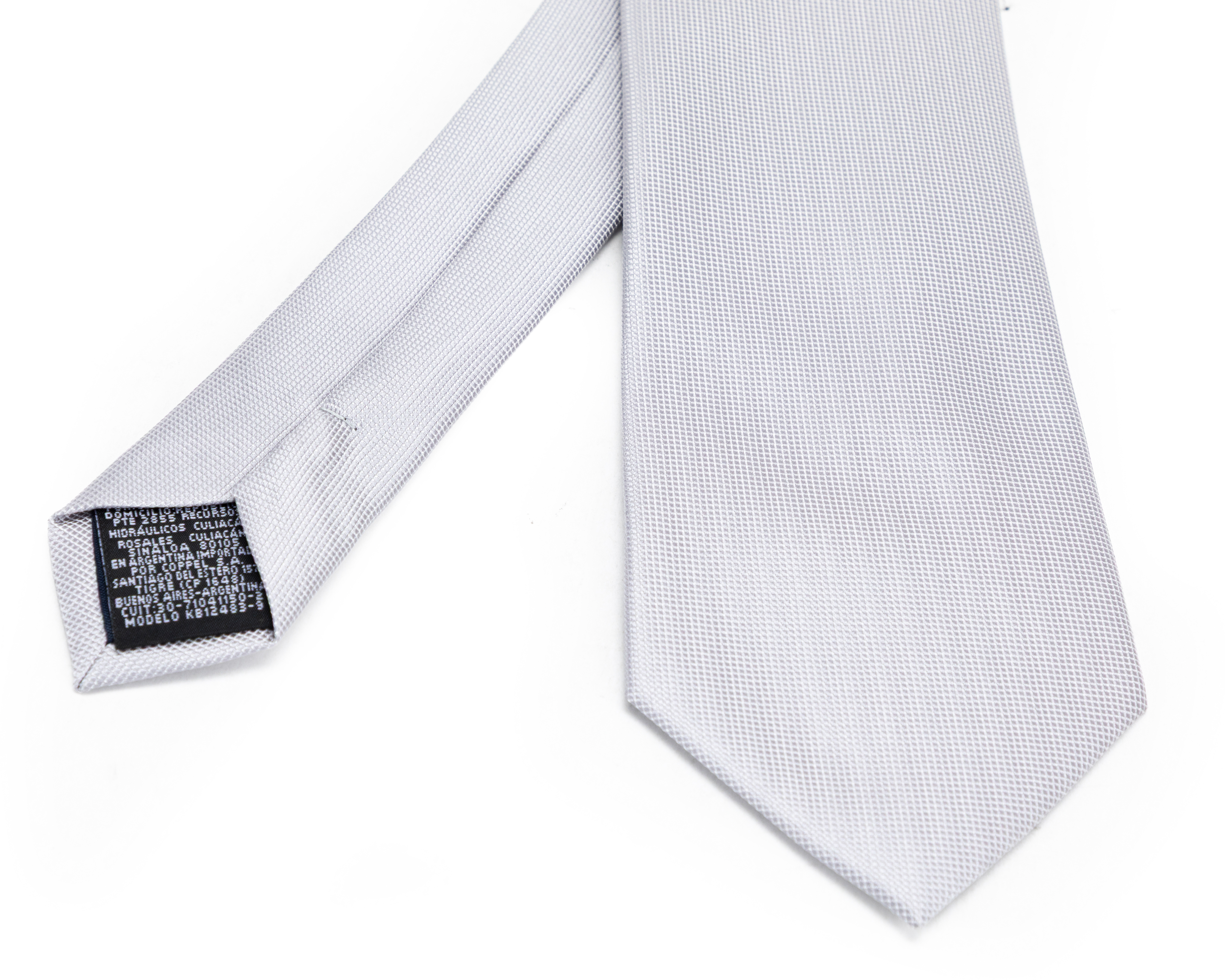 Foto 3 | Foto 3 | Corbata Lisa Wall Street Gris