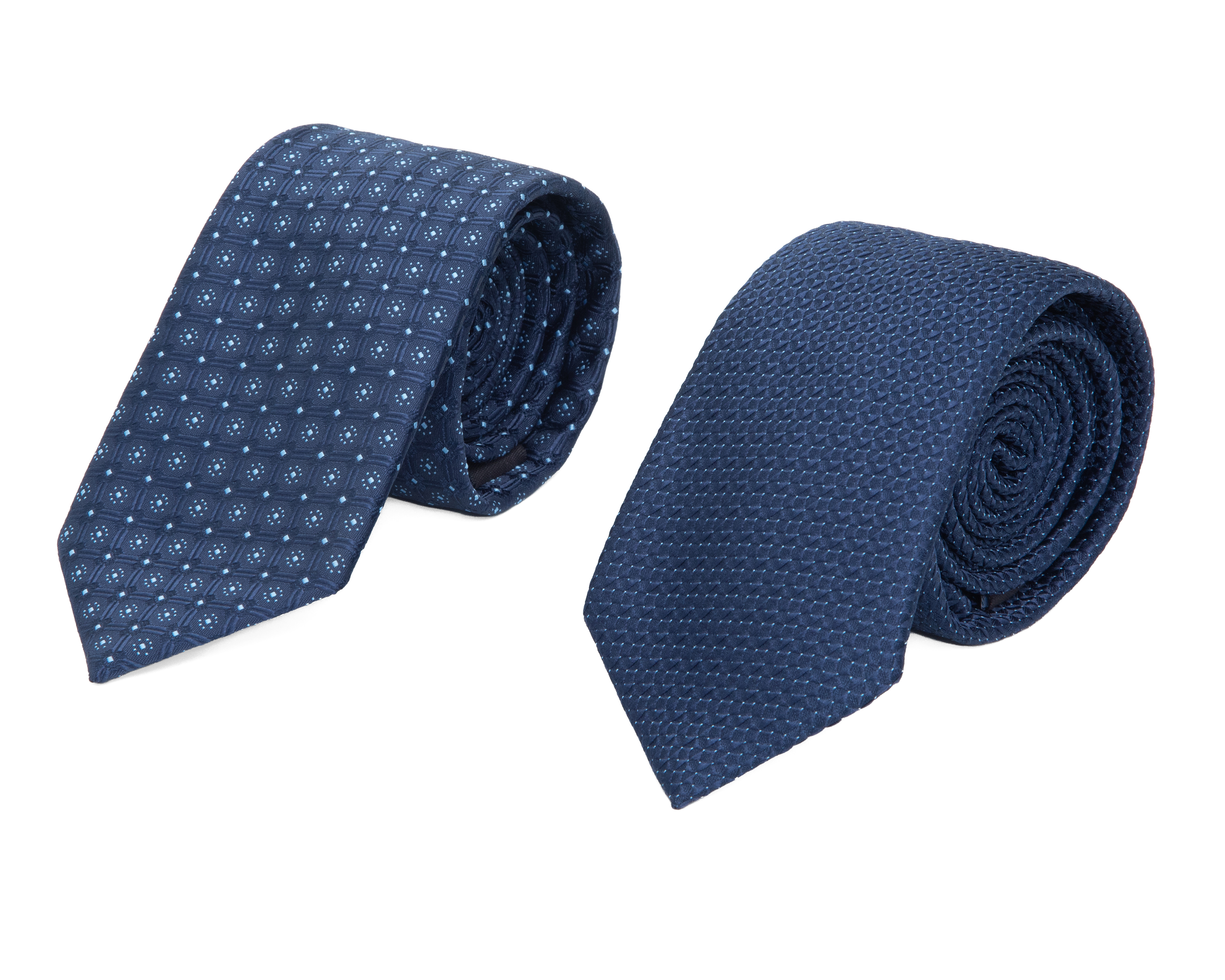 Foto 3 | Foto 3 | Corbata Estampada Wall Street Azul 2 Piezas