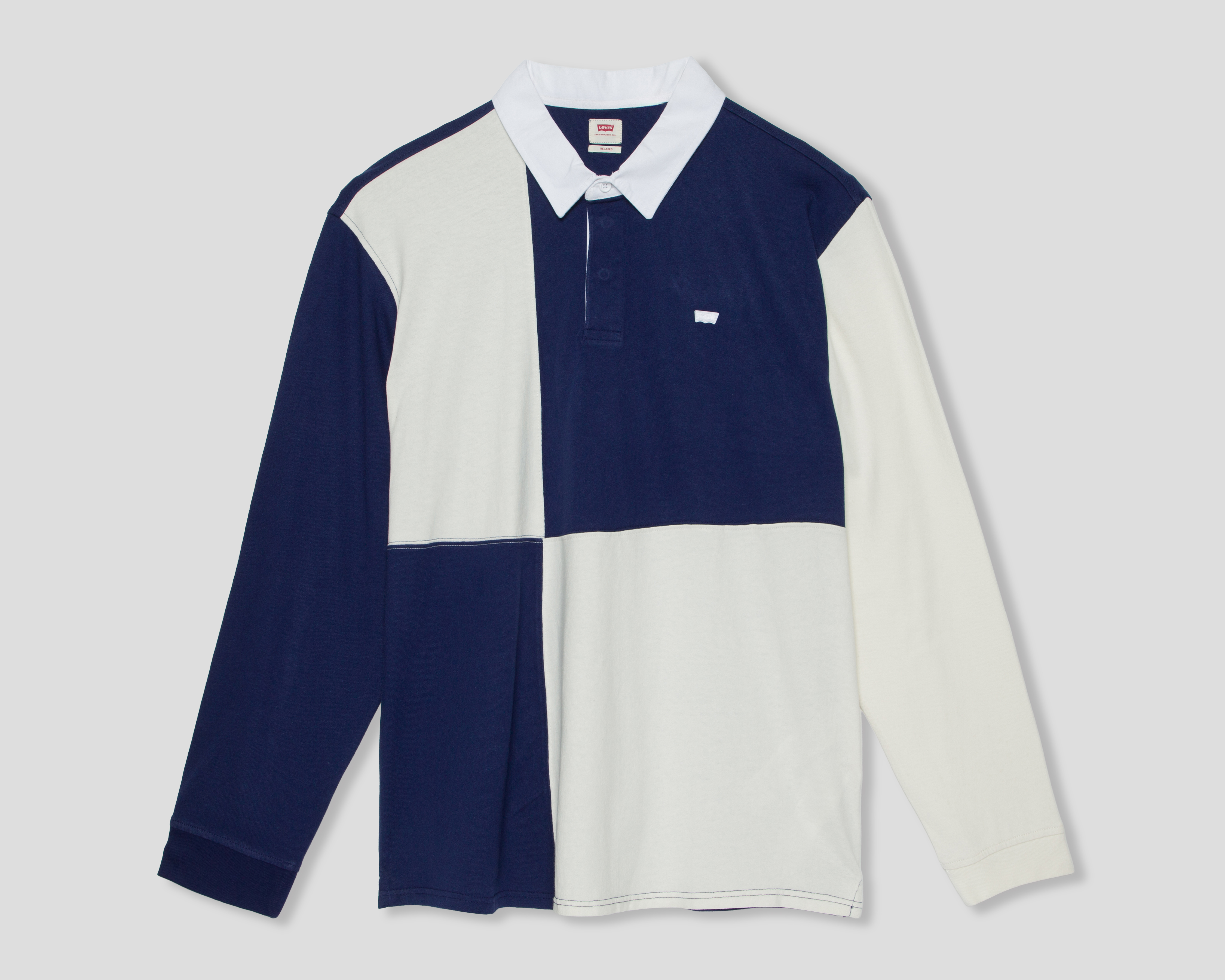 Foto 1 | Foto 1 | Playera Polo Levi's Manga Larga Azul para Hombre