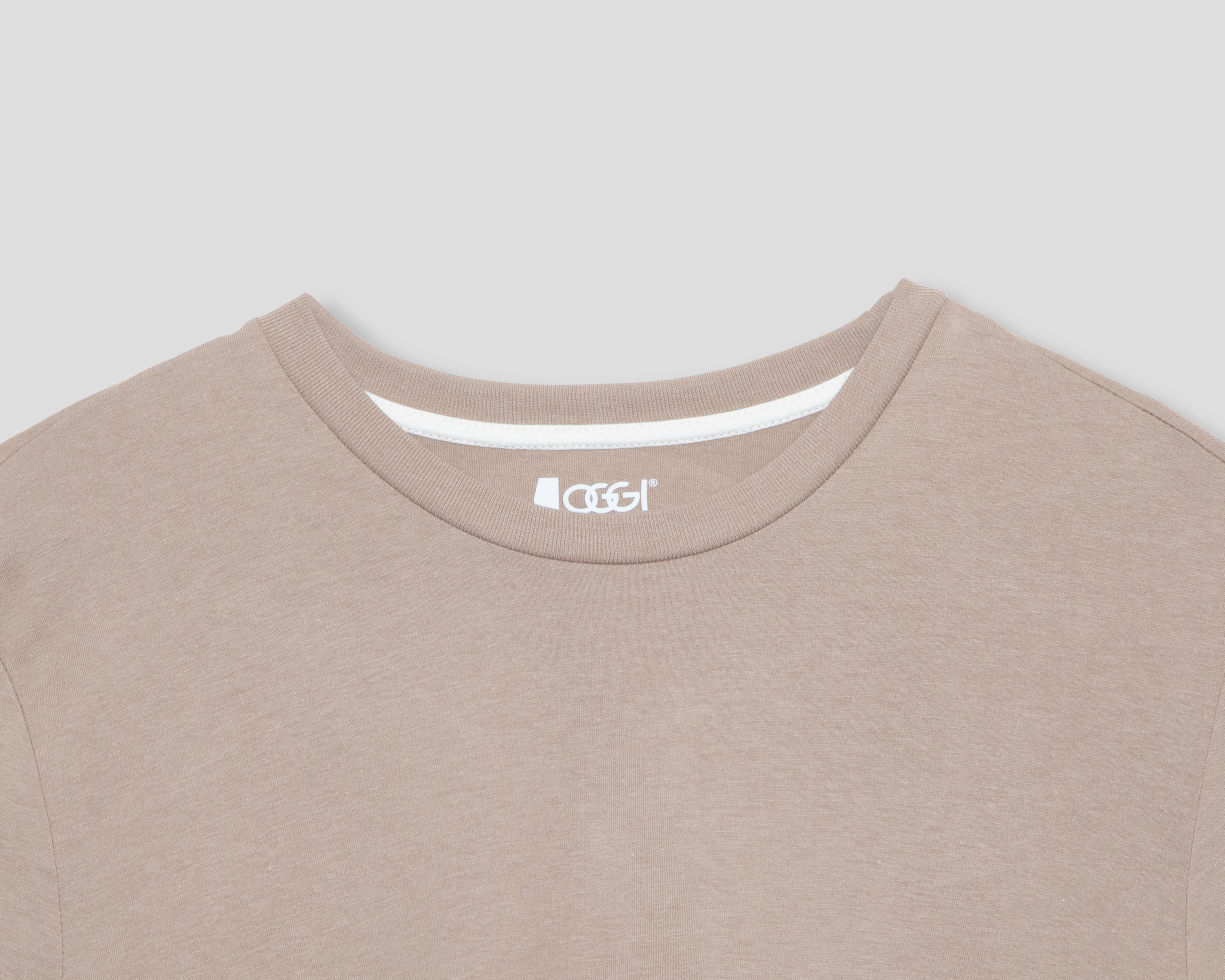 Foto 3 | Foto 3 | Playera de Cuello Redondo Beige Oggi para Hombre