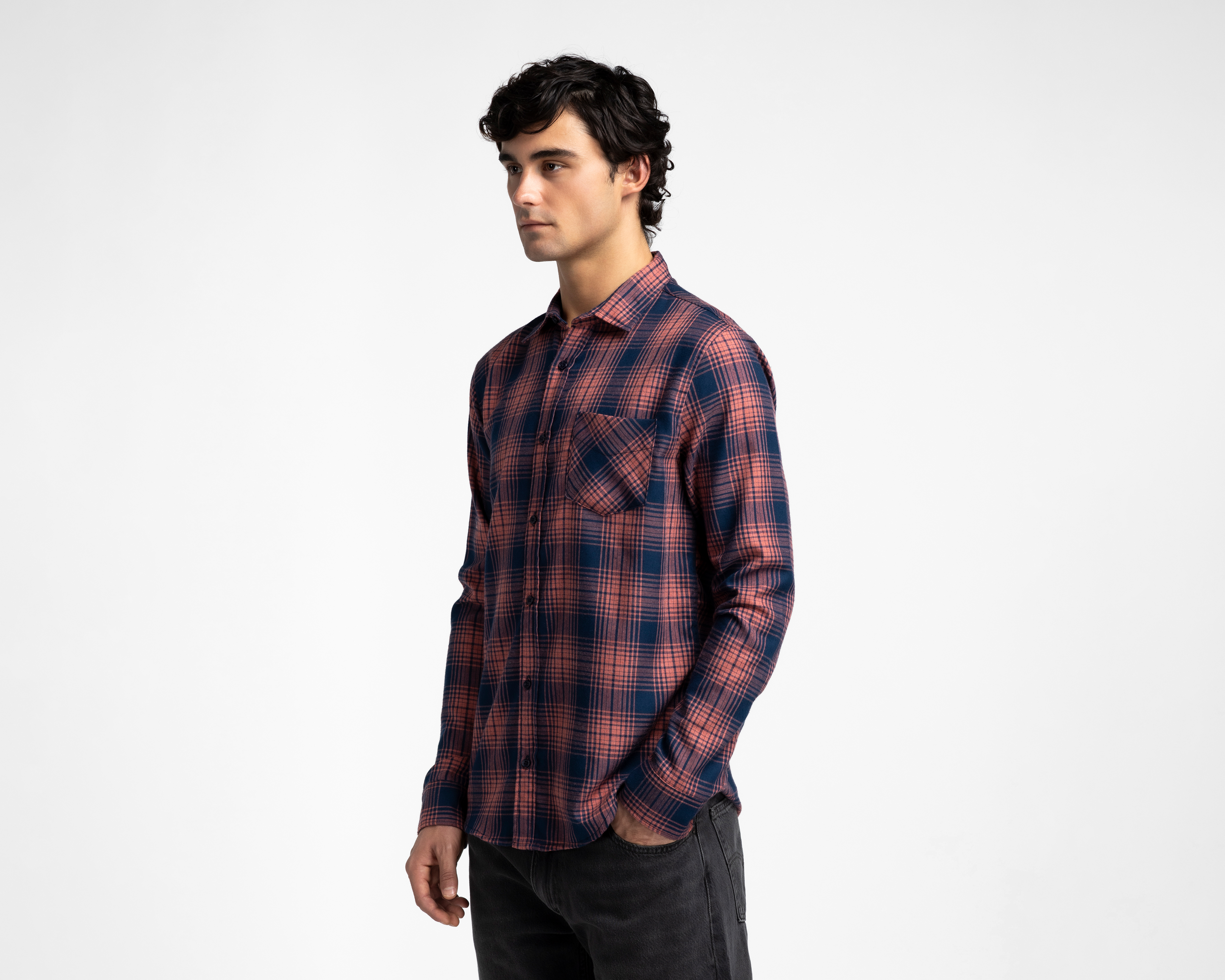 Foto 1 | Foto 1 | Camisa Casual Oggi Slim Fit a Cuadros para Hombre