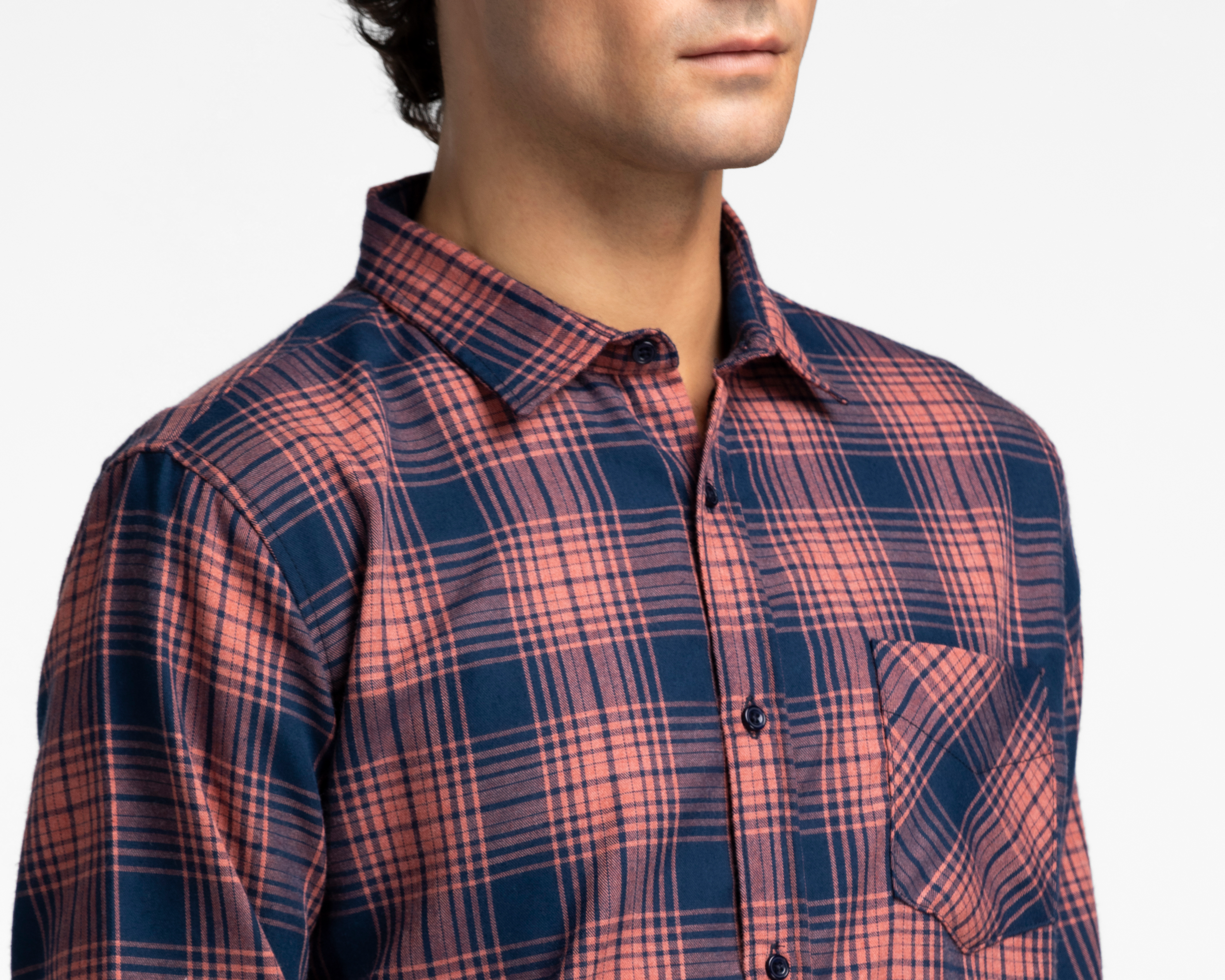 Foto 3 | Foto 3 | Camisa Casual Oggi Slim Fit a Cuadros para Hombre