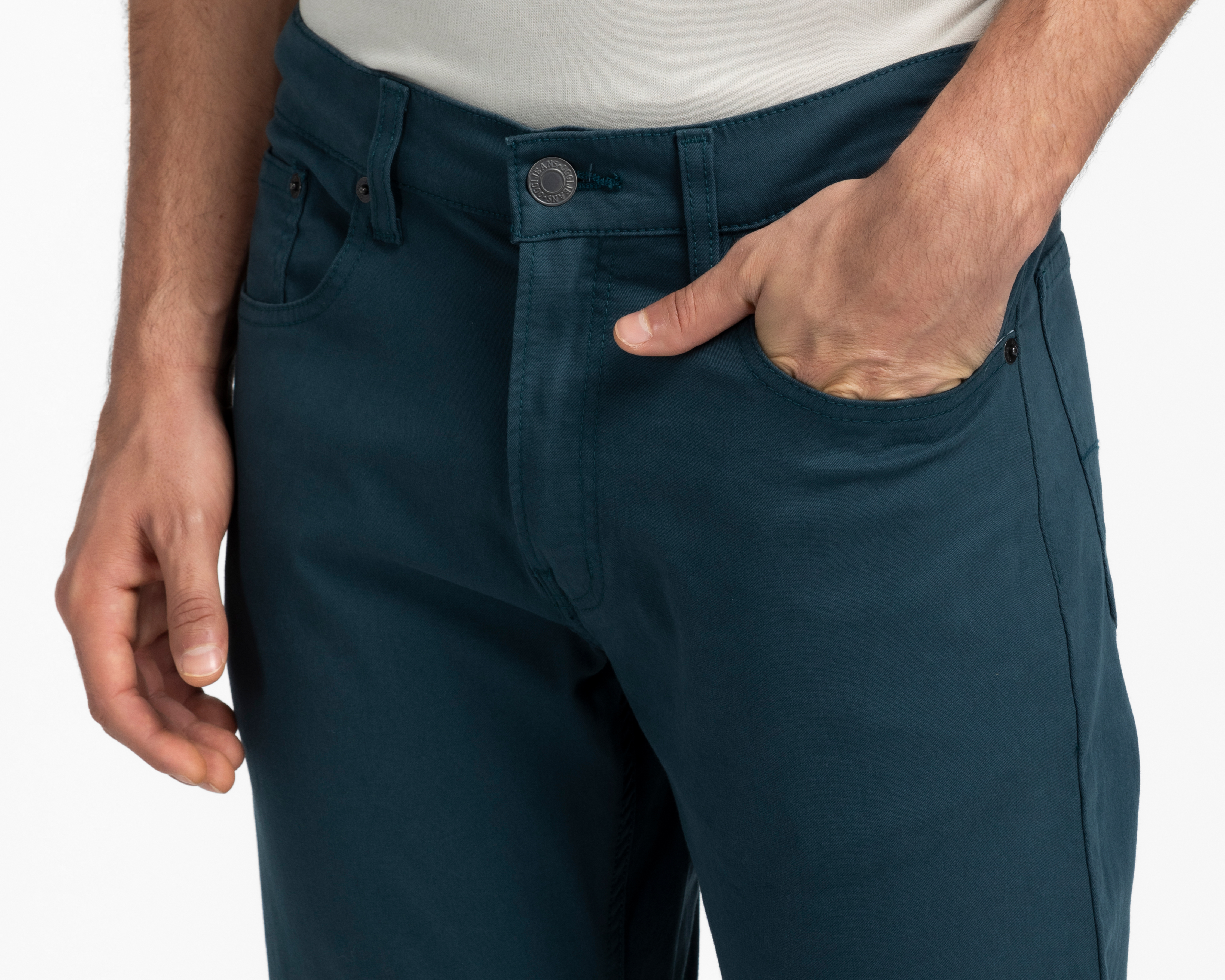 Foto 3 | Foto 3 | Pantalón de Gabardina Oggi Iron Movin Slim para Hombre