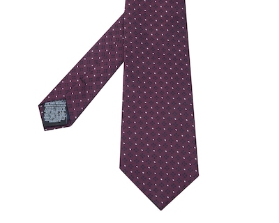 Foto 4 | Foto 4 | Corbata Estampada Wall Street Guinda 2 Piezas