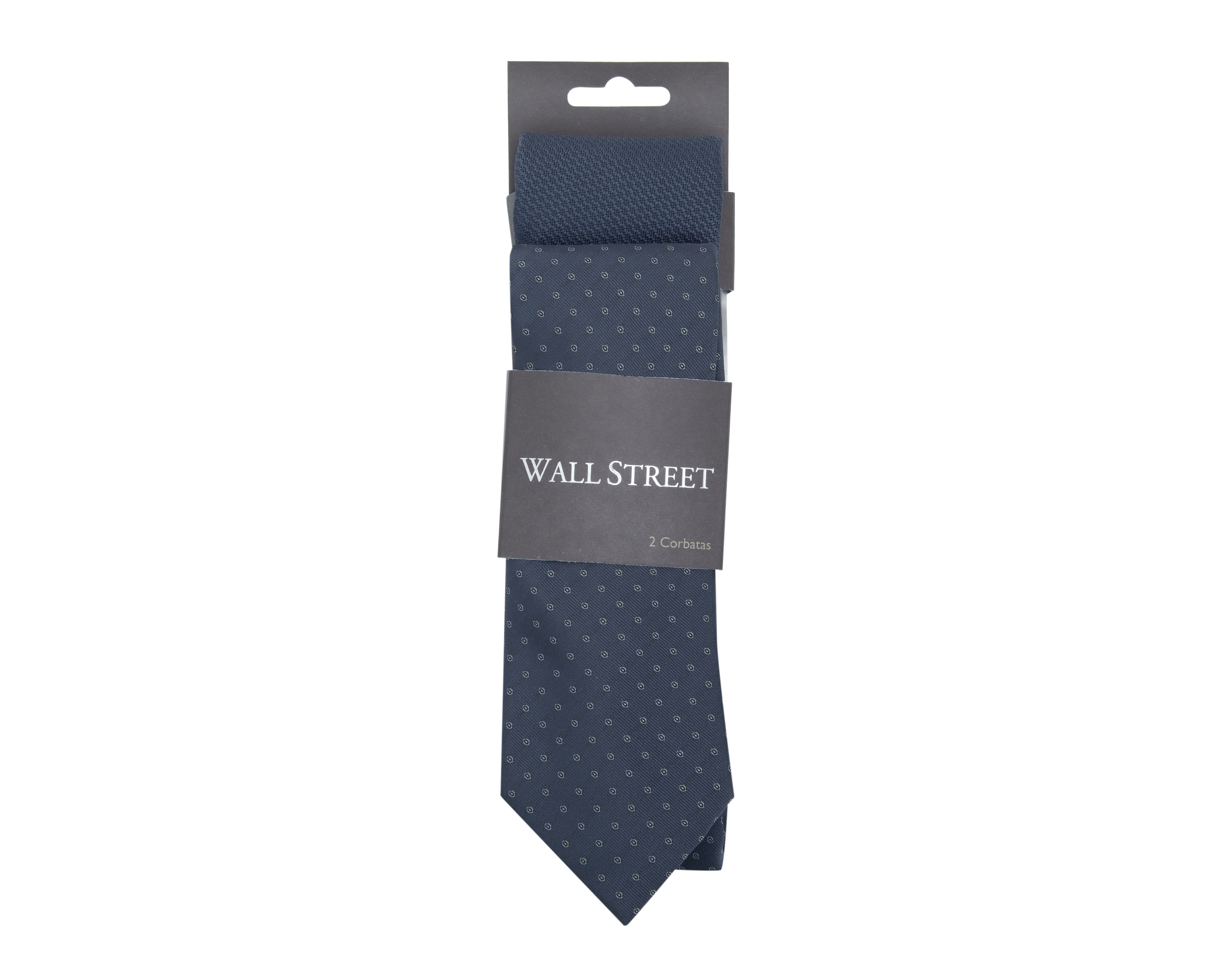 Foto 1 | Foto 1 | Corbata Estampada Wall Street Gris 2 Piezas