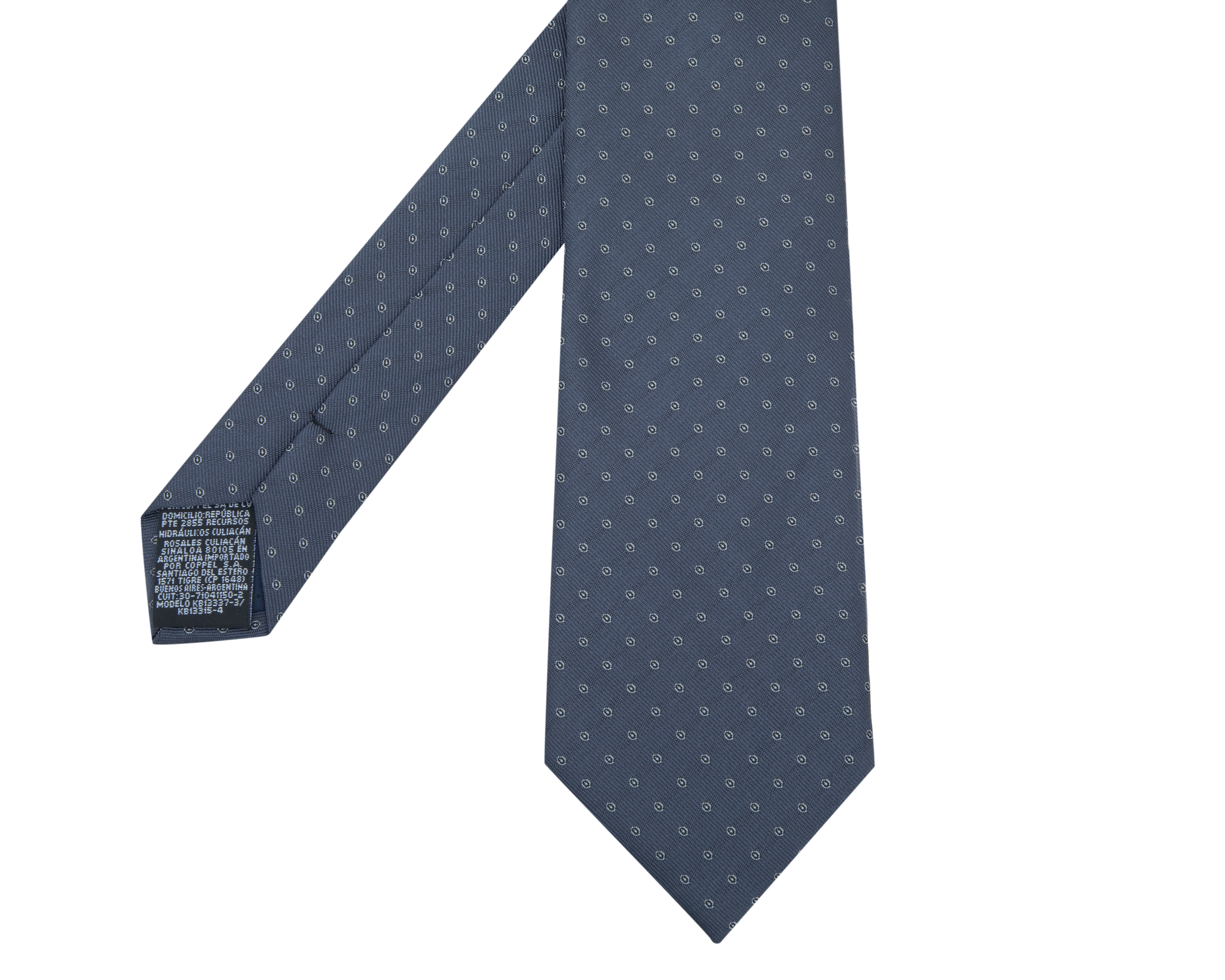Foto 5 pulgar | Foto 4 | Corbata Estampada Wall Street Gris 2 Piezas