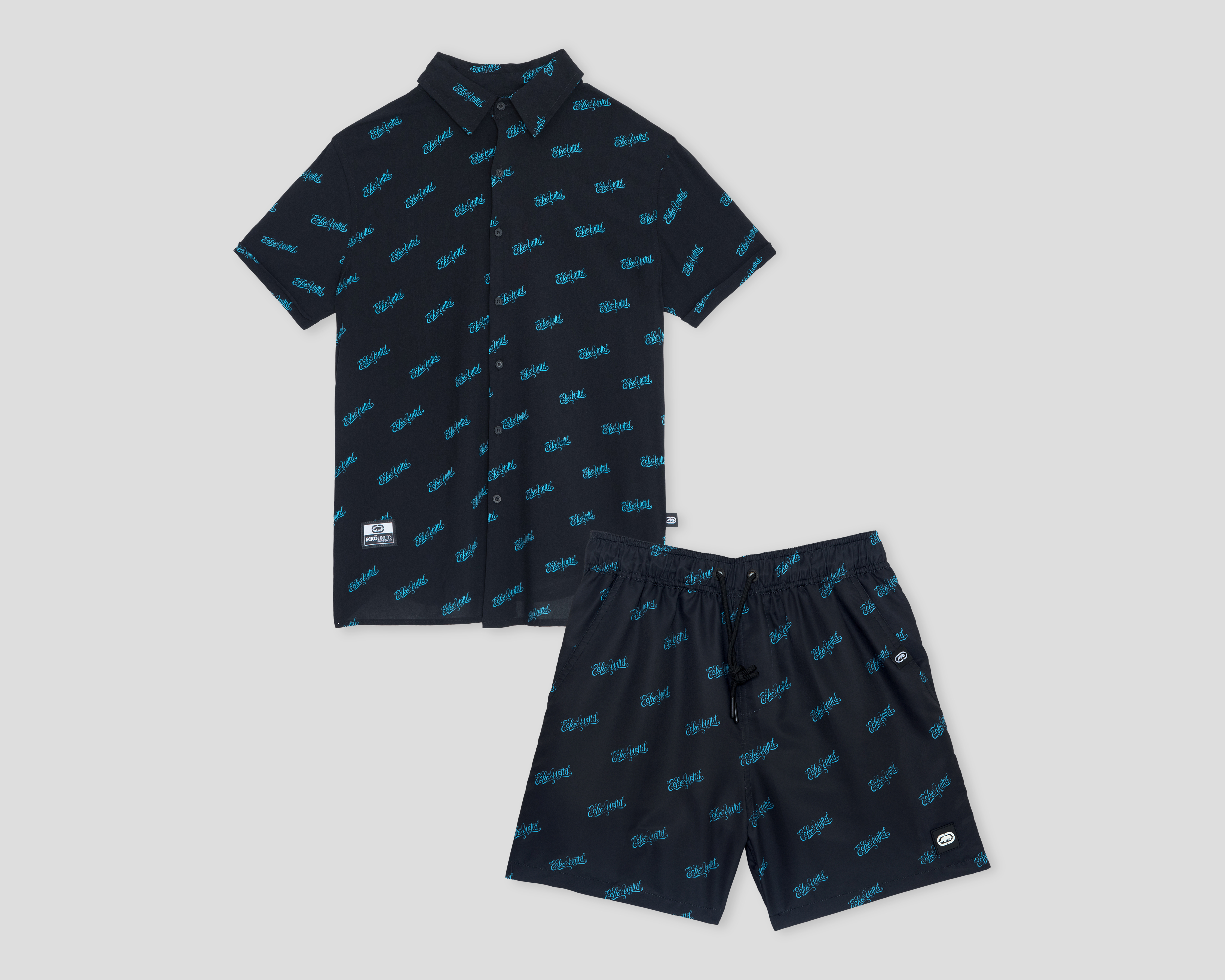 Foto 2 pulgar | Foto 1 | Camisa y Short Ecko Unltd. para Hombre