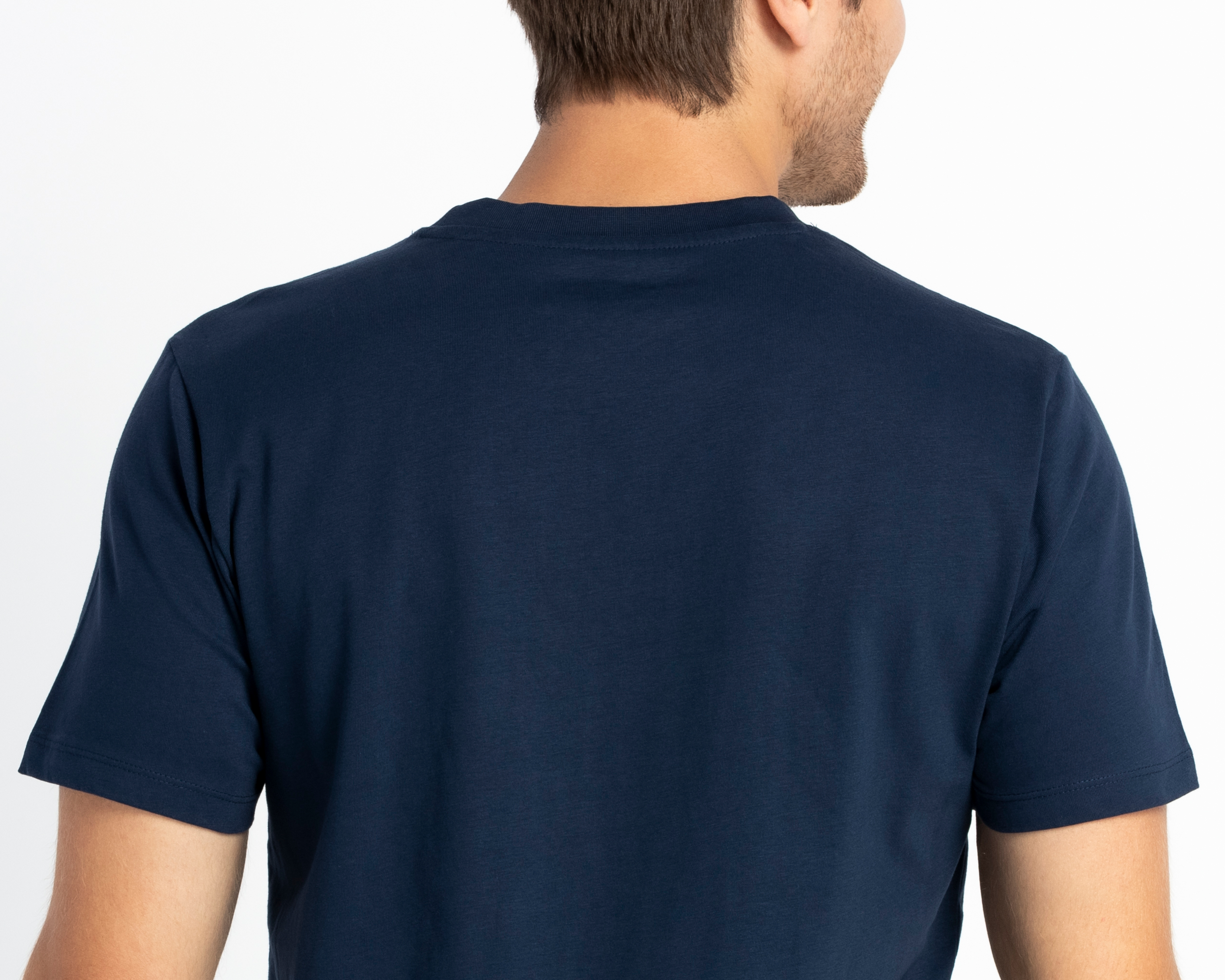 Foto 6 pulgar | Foto 5 | Playera de Cuello Redondo Azul Marino Refill para Hombre