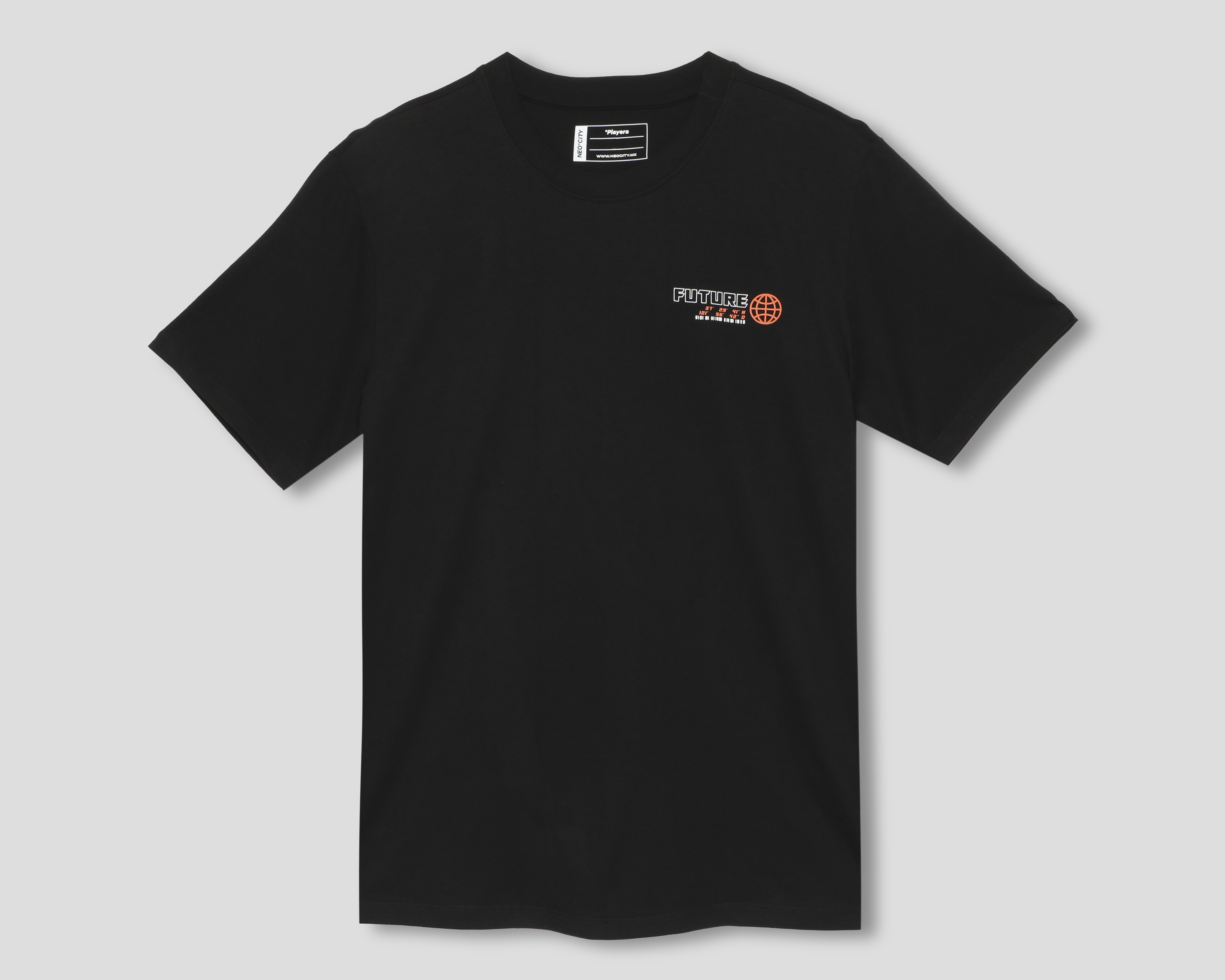 Foto 1 | Foto 1 | Playera de Cuello Redondo Negra Neo*City para Hombre