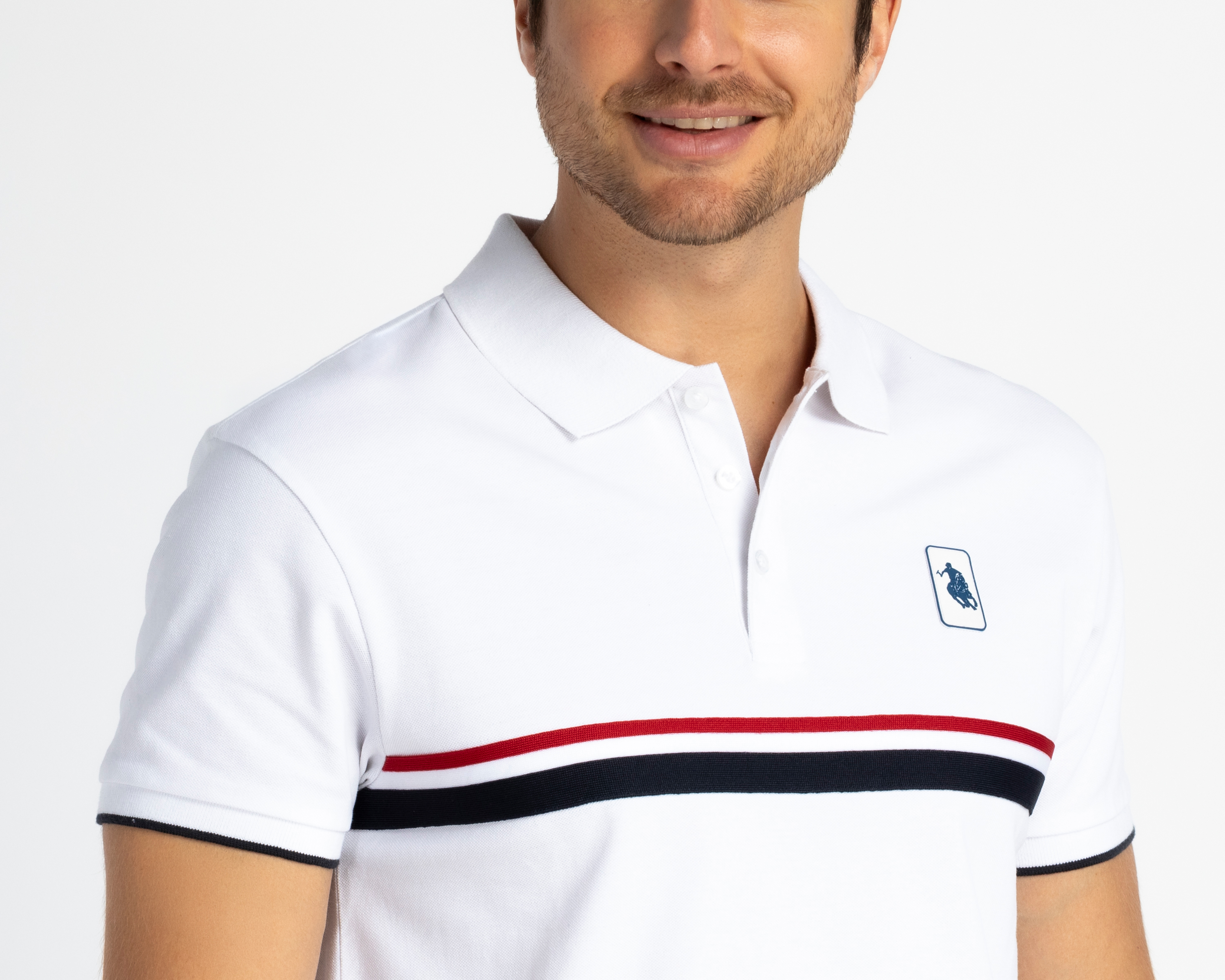 Foto 4 pulgar | Foto 3 | Playera Polo Polo Union Club Blanca para Hombre