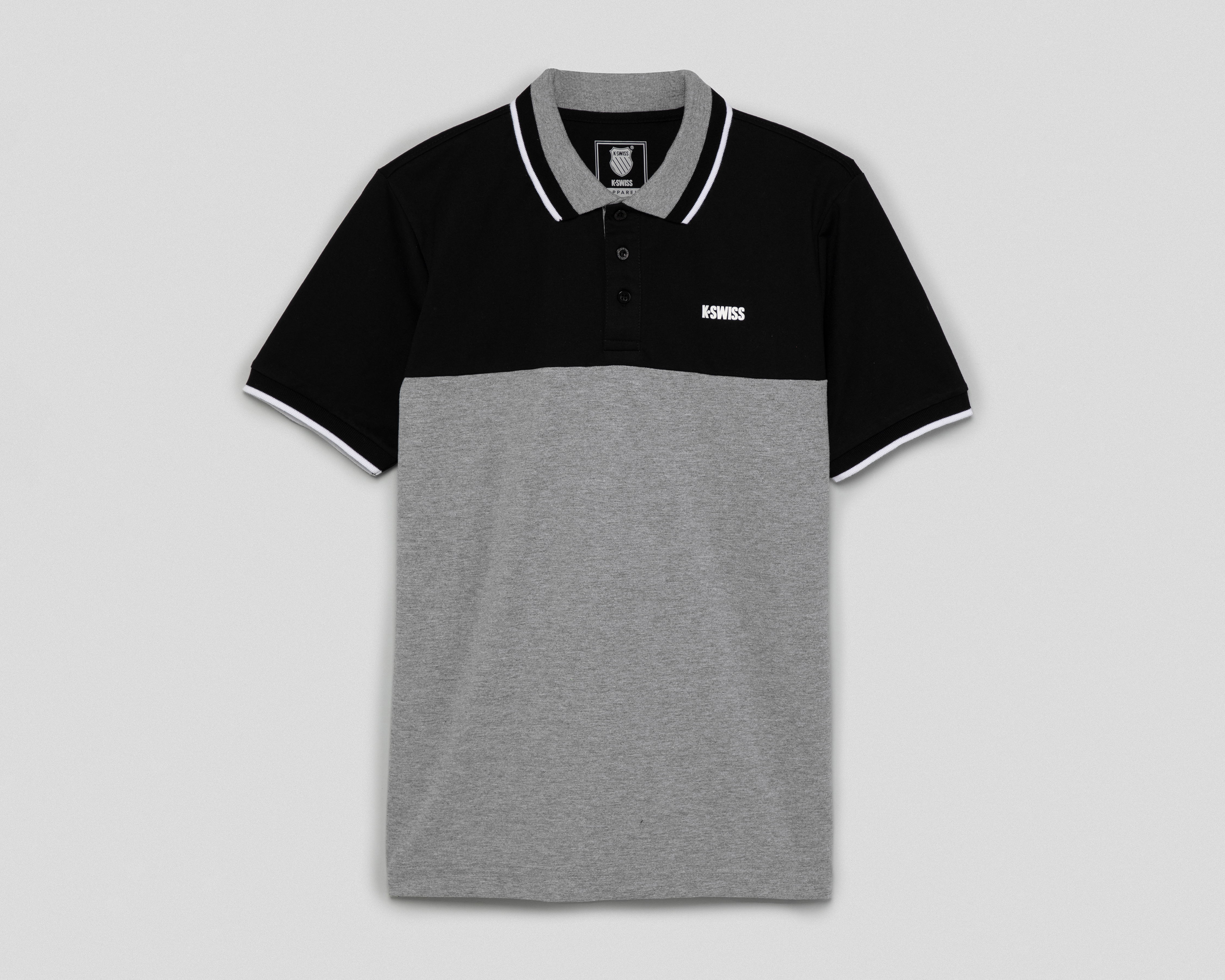 Foto 1 | Foto 1 | Playera Polo K-Swiss Gris para Hombre