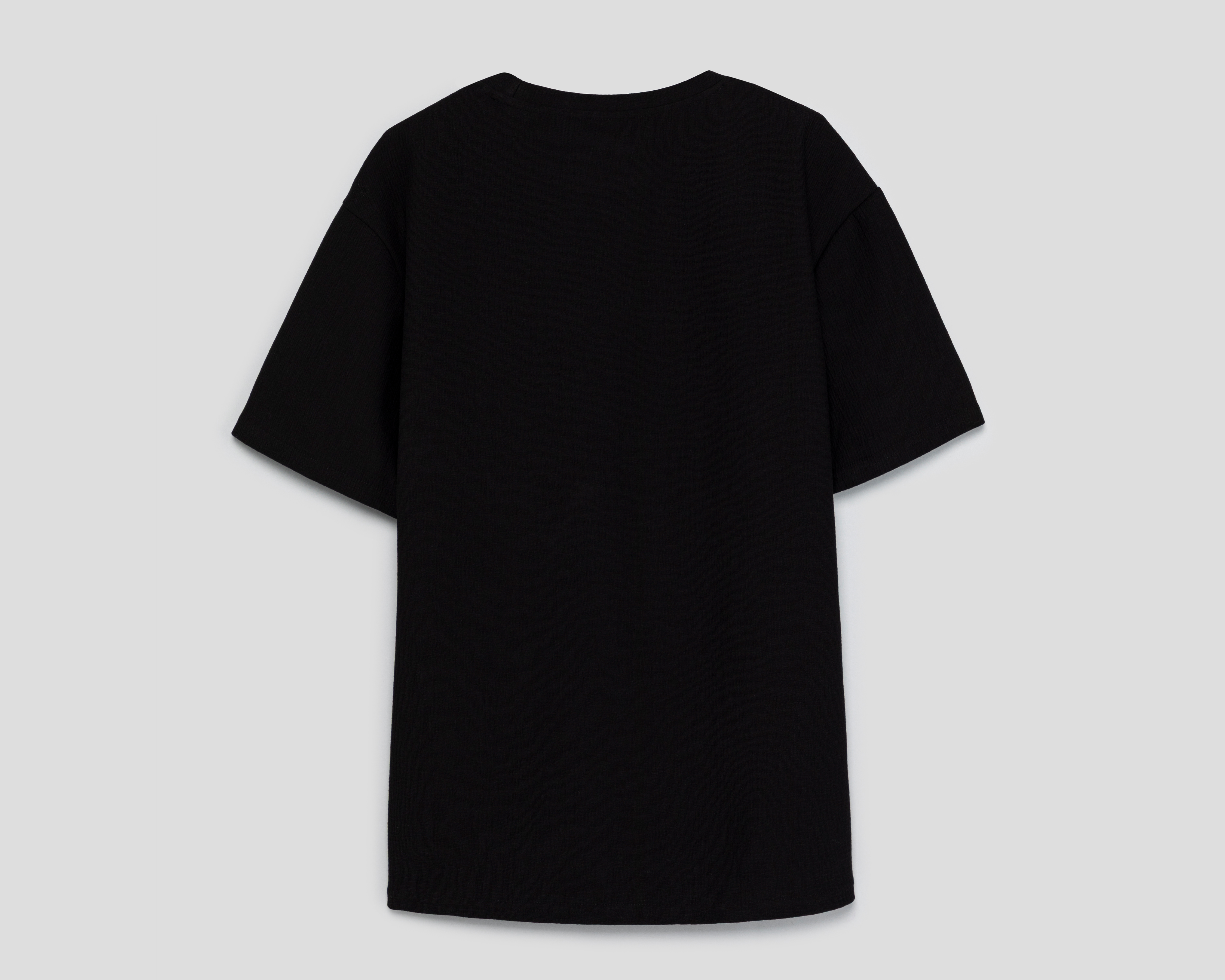 Foto 2 | Foto 2 | Playera de Cuello Redondo Negra Strona para Hombre