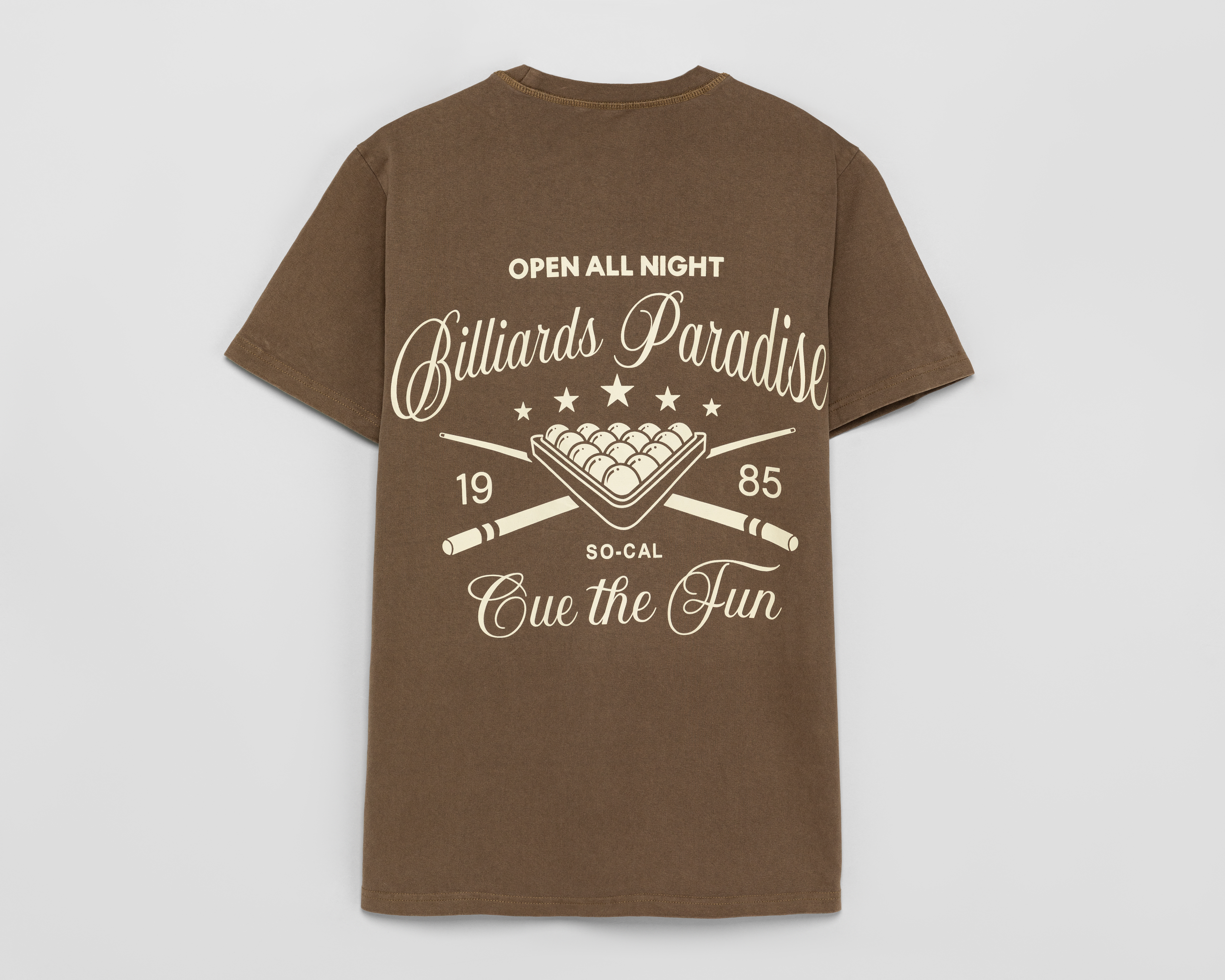 Foto 2 | Foto 2 | Playera de Cuello Redondo Café Refill para Hombre