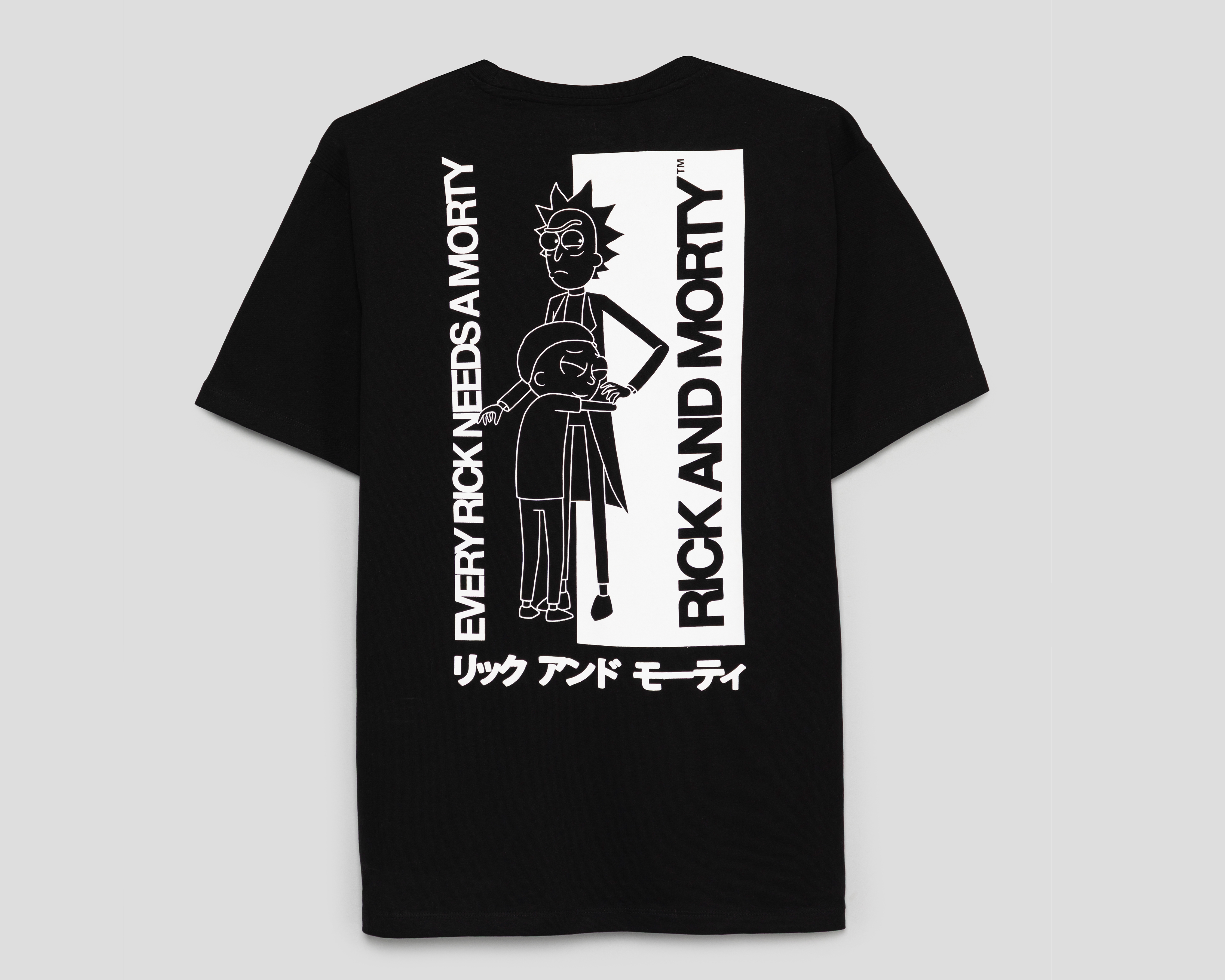 Foto 3 pulgar | Foto 2 | Playera de Cuello Redondo Negra Rick & Morty para Hombre