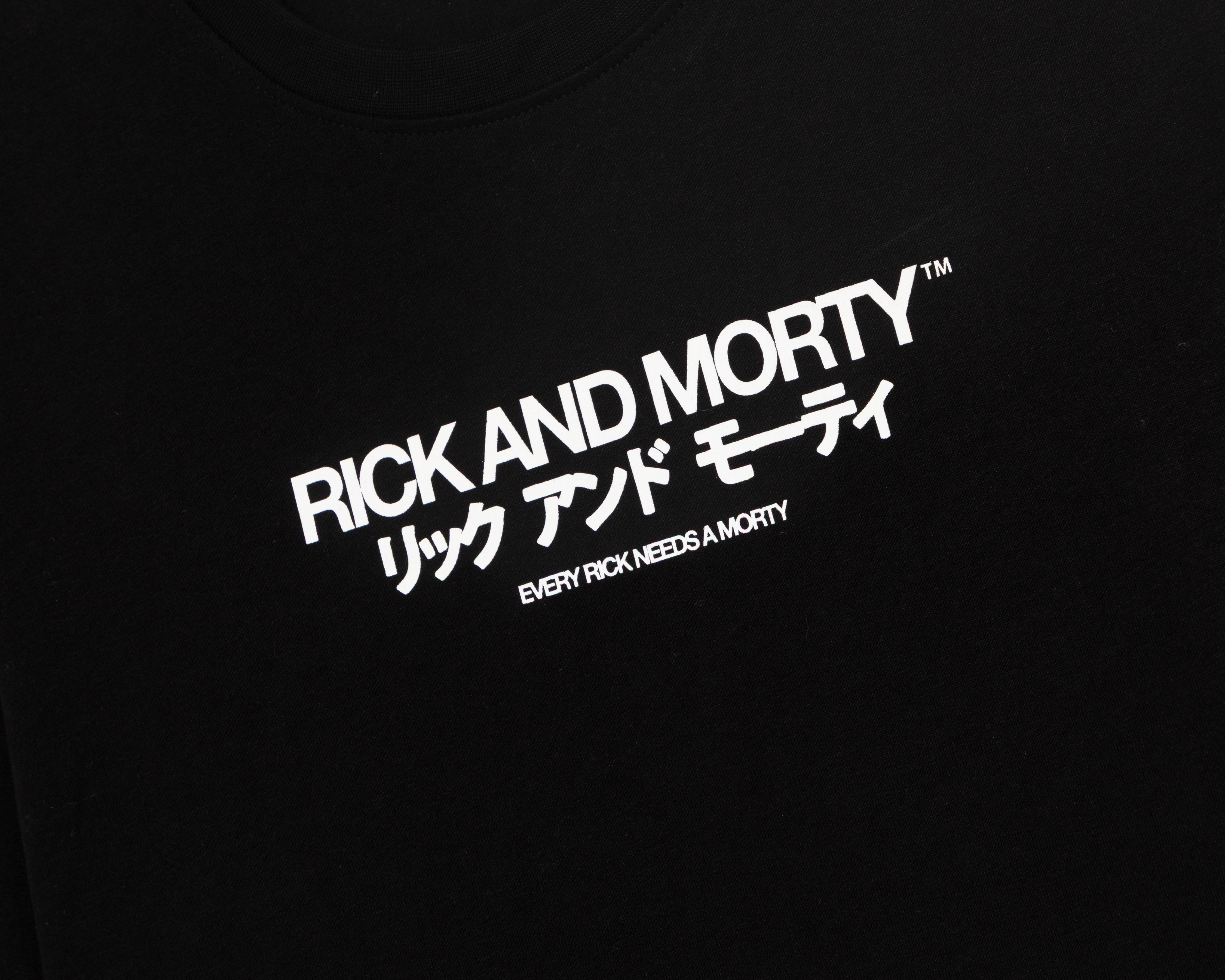 Foto 4 pulgar | Foto 3 | Playera de Cuello Redondo Negra Rick & Morty para Hombre