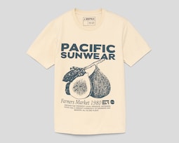 Playera de Cuello Redondo Beige Refill para Hombre