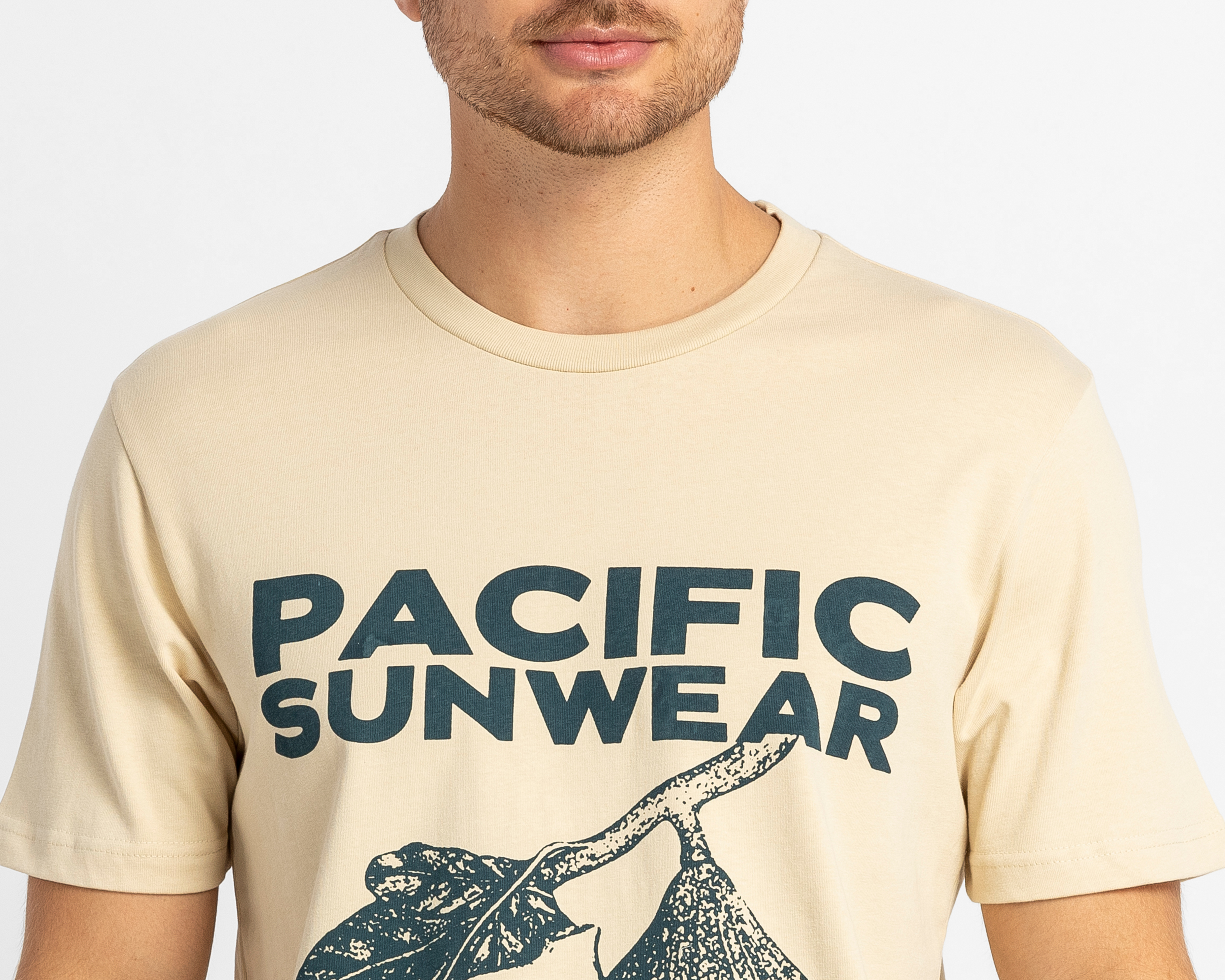 Foto 4 | Foto 4 | Playera de Cuello Redondo Beige Refill para Hombre