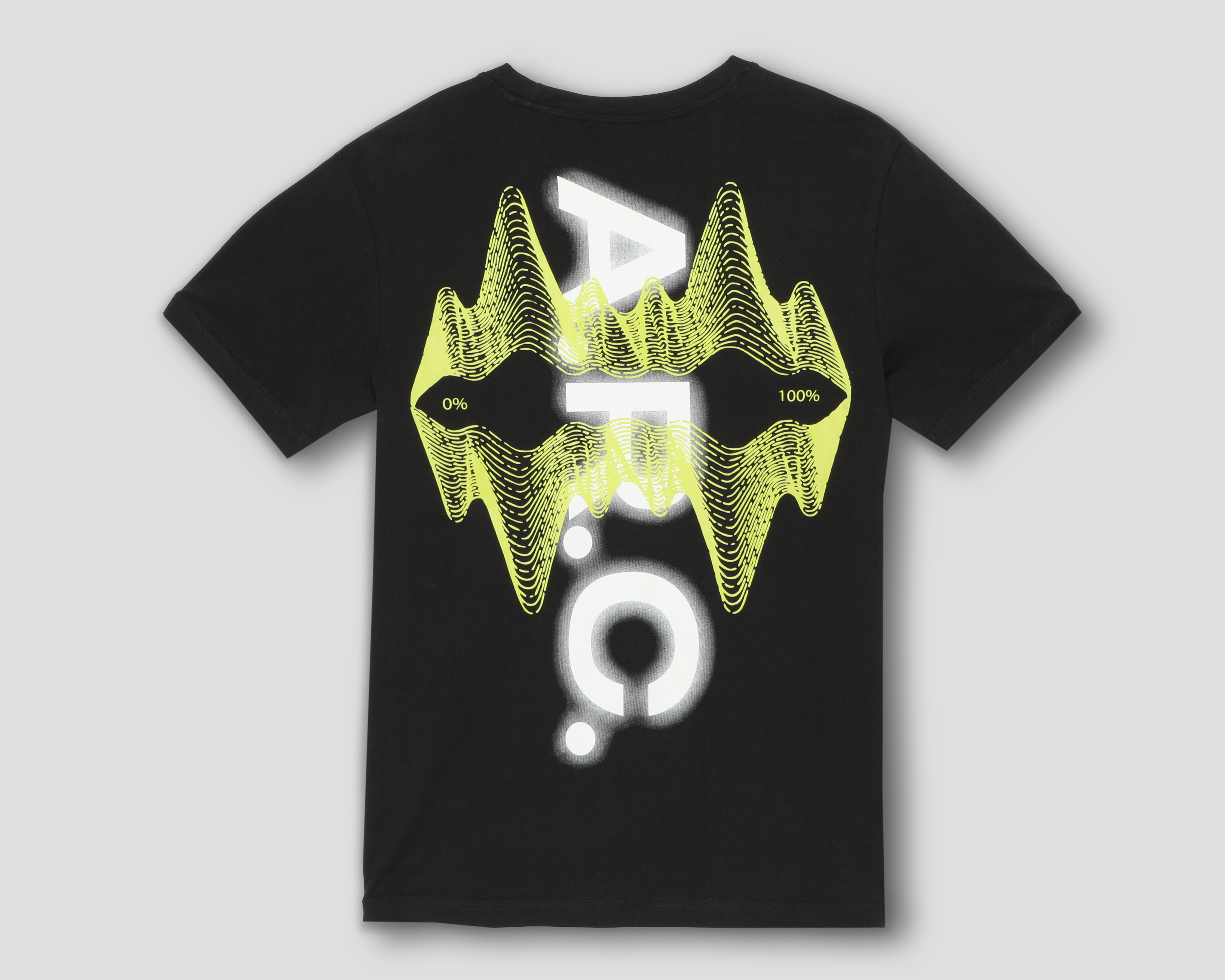 Foto 3 pulgar | Foto 2 | Playera de Cuello Redondo Negra Neo*City para Hombre